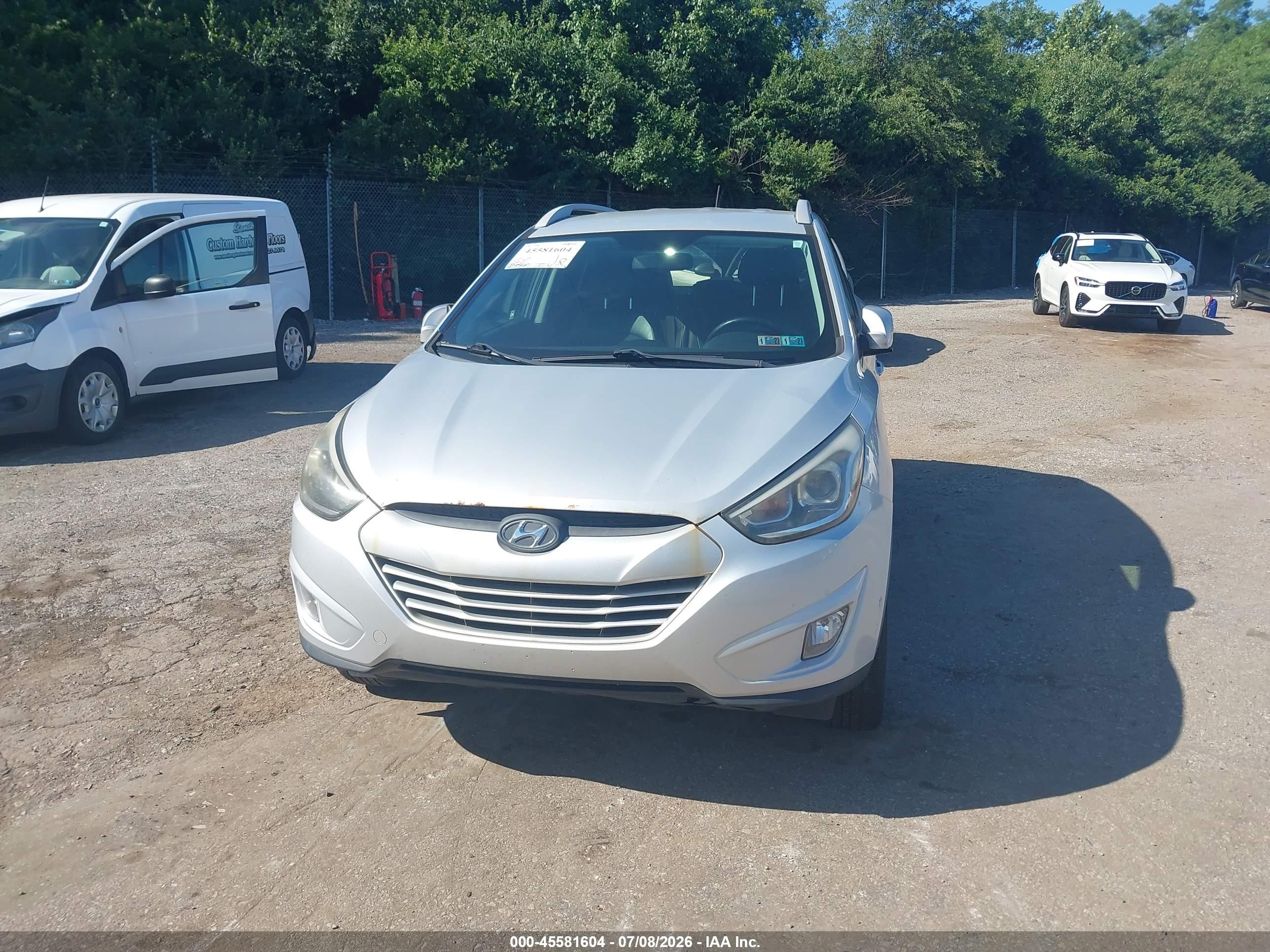 2015 Hyundai Tucson Se Silver vin: KM8JUCAGXFU979254