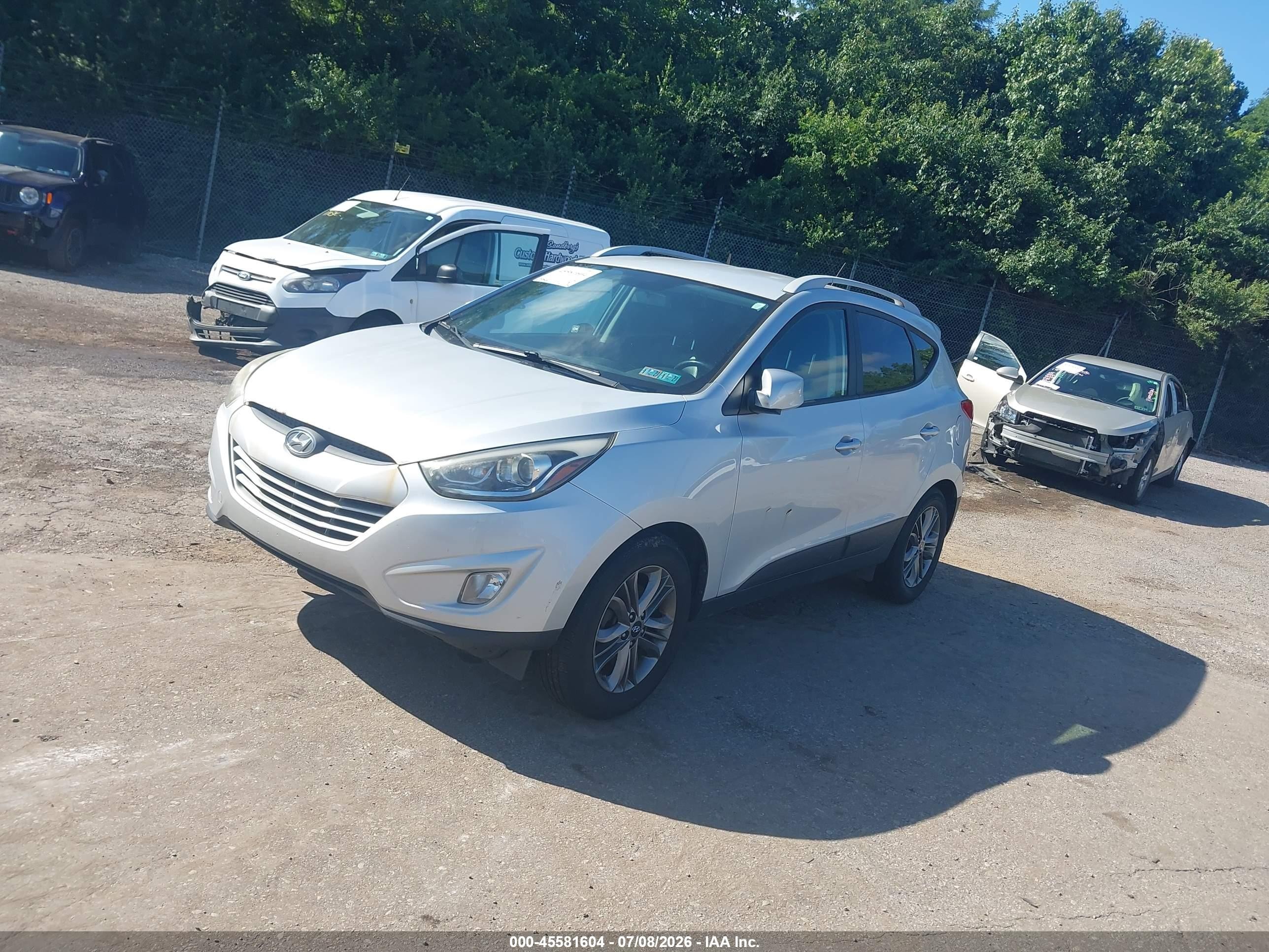 2015 Hyundai Tucson Se Silver vin: KM8JUCAGXFU979254