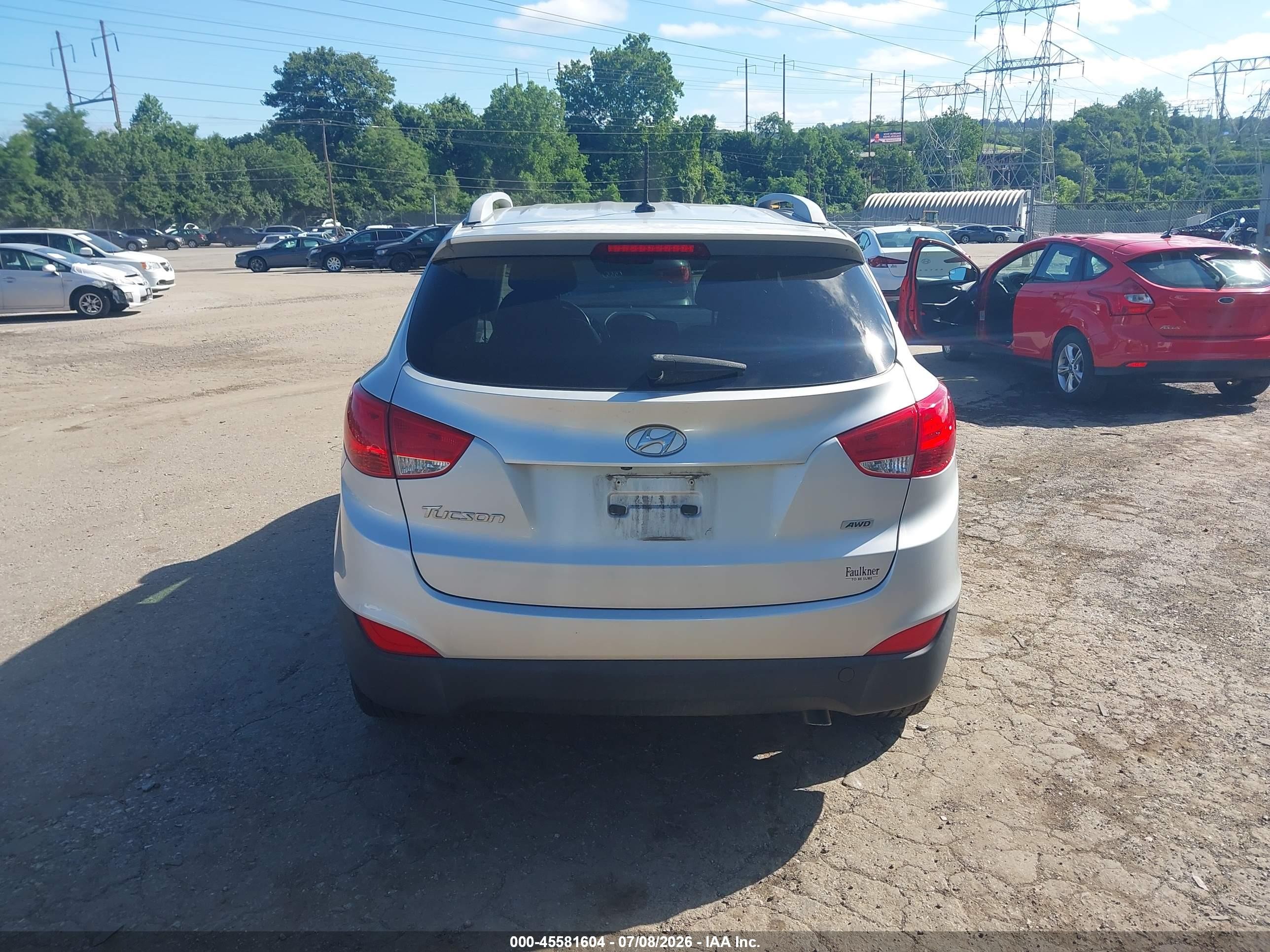 2015 Hyundai Tucson Se Silver vin: KM8JUCAGXFU979254