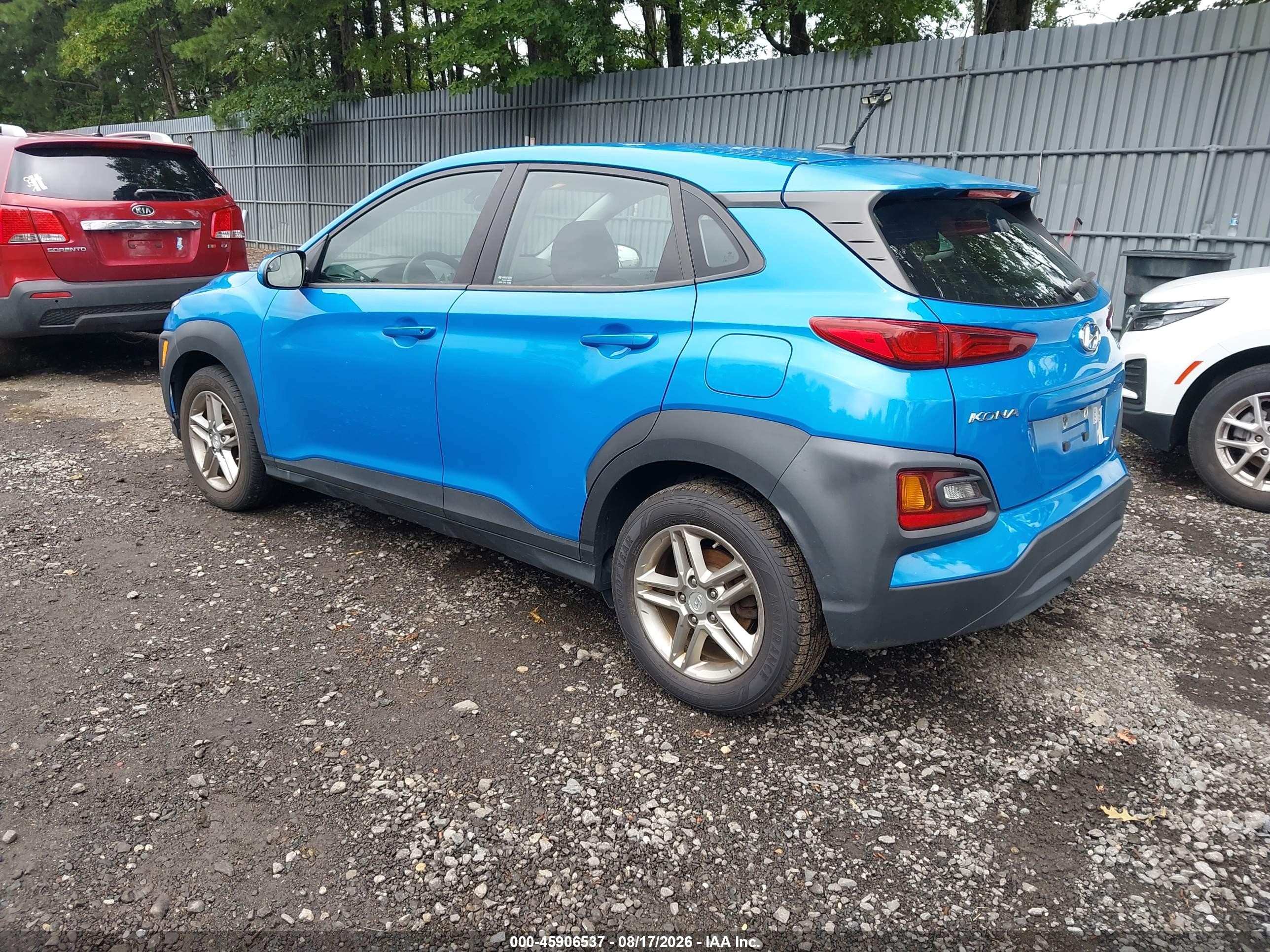 2019 Hyundai Kona Se Синий vin: KM8K12AA2KU242935