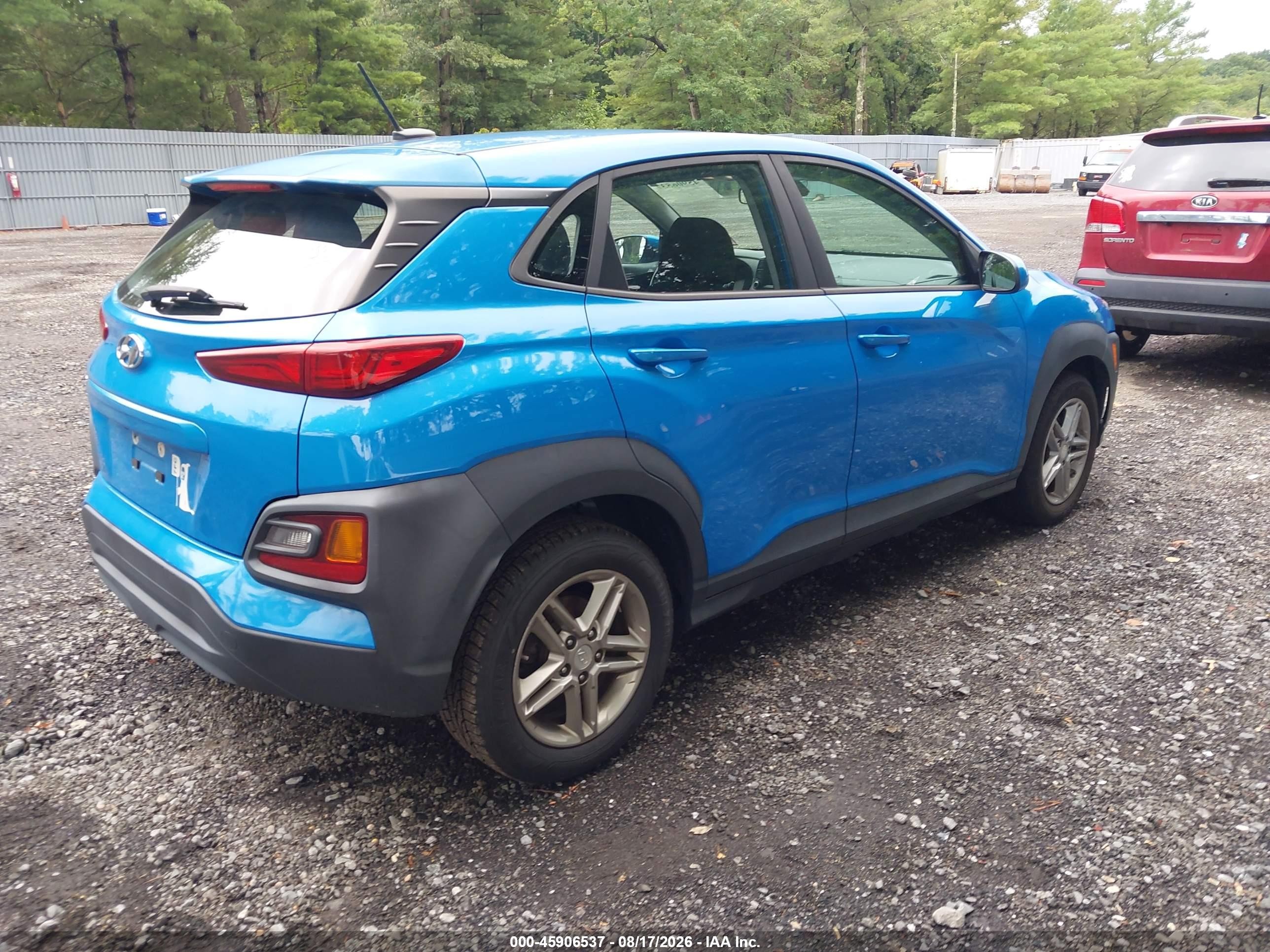 2019 Hyundai Kona Se Синий vin: KM8K12AA2KU242935