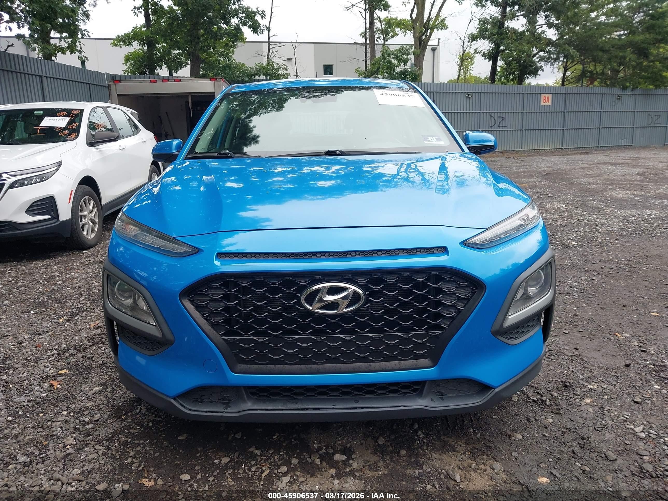 2019 Hyundai Kona Se Синий vin: KM8K12AA2KU242935