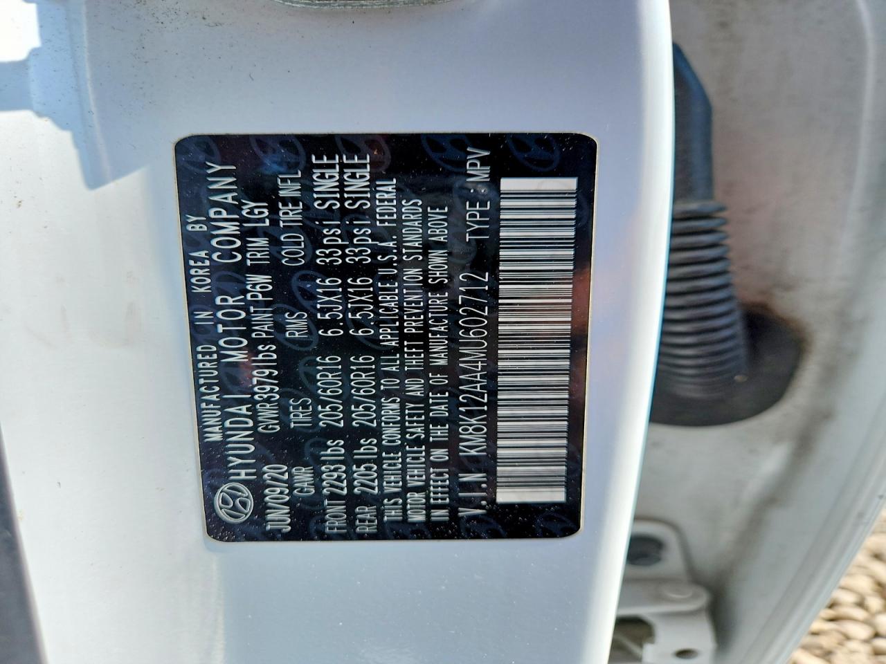 2021 Hyundai Kona Se White vin: KM8K12AA4MU602712