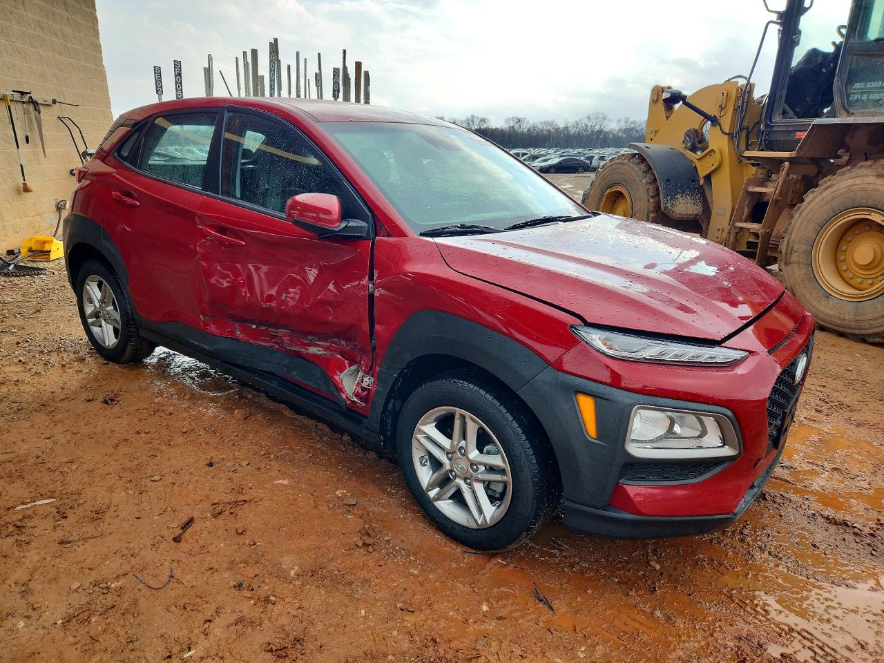 2021 Hyundai Kona Se Red vin: KM8K12AA8MU665859