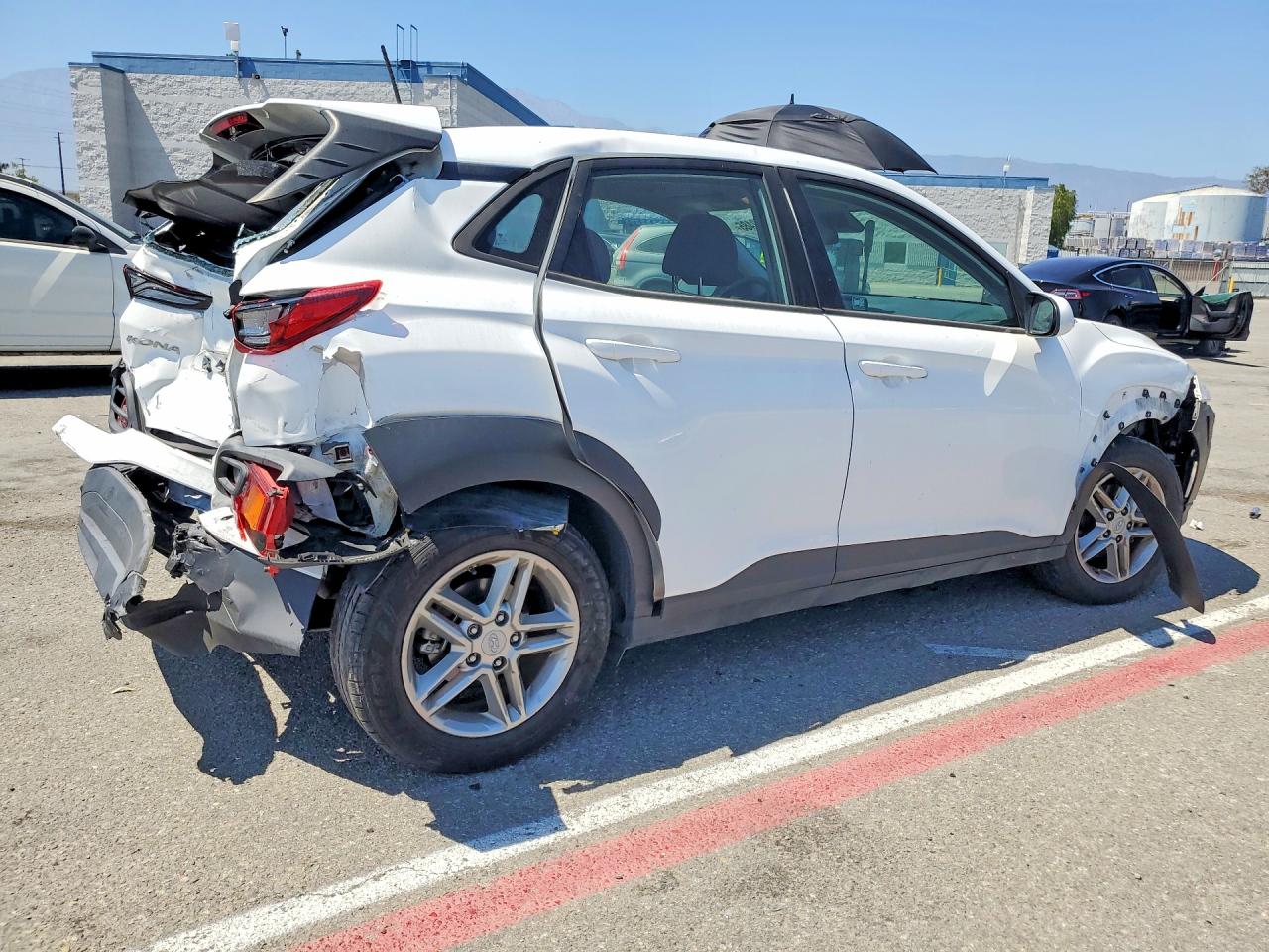 2021 Hyundai Kona Se White vin: KM8K12AA8MU722898
