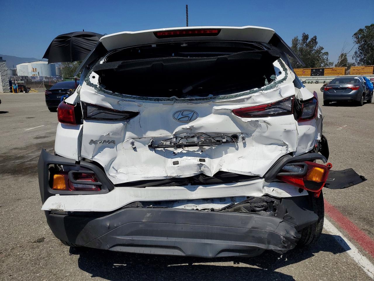 2021 Hyundai Kona Se White vin: KM8K12AA8MU722898