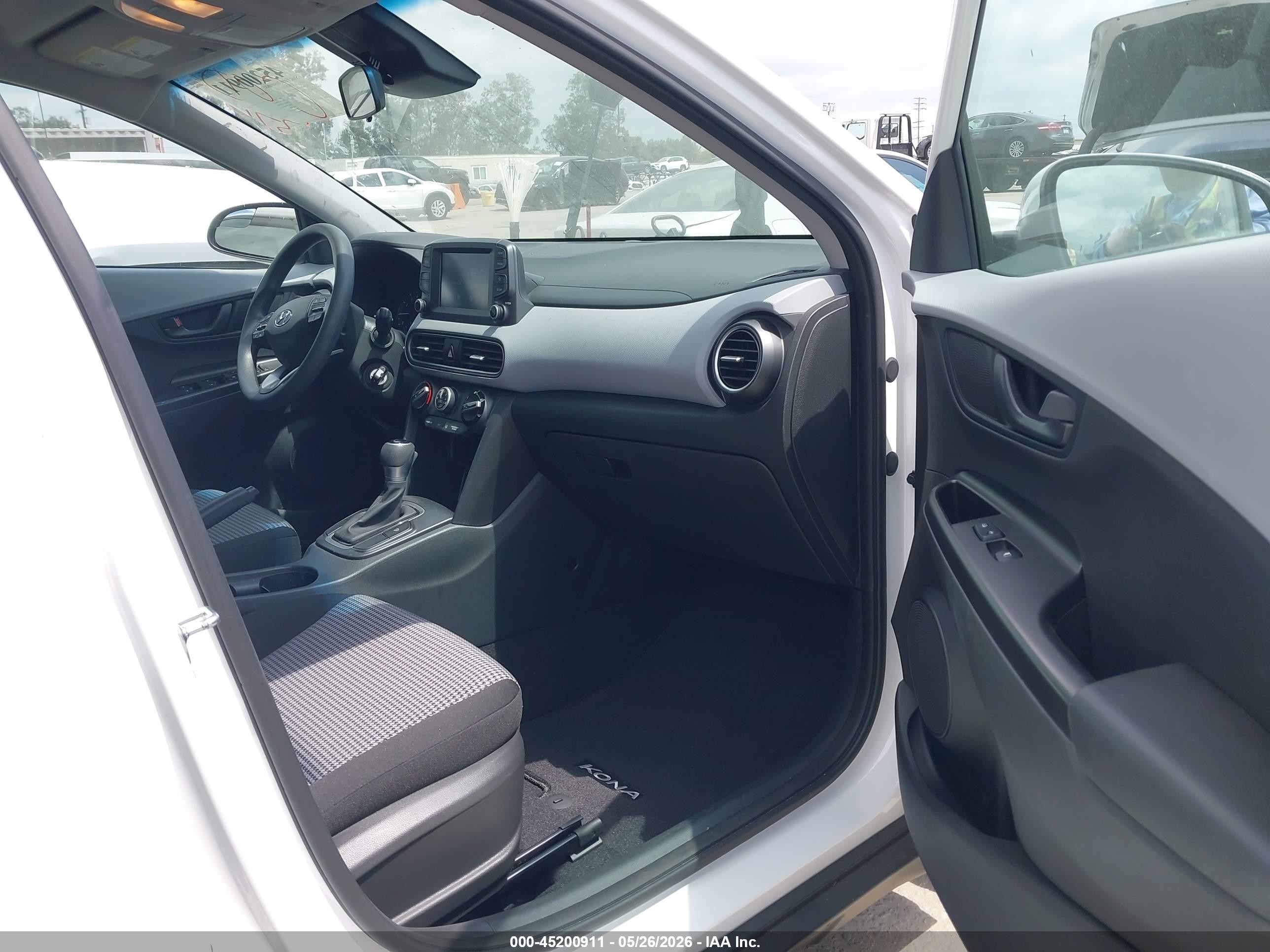 2021 Hyundai Kona Se White vin: KM8K12AA9MU741623