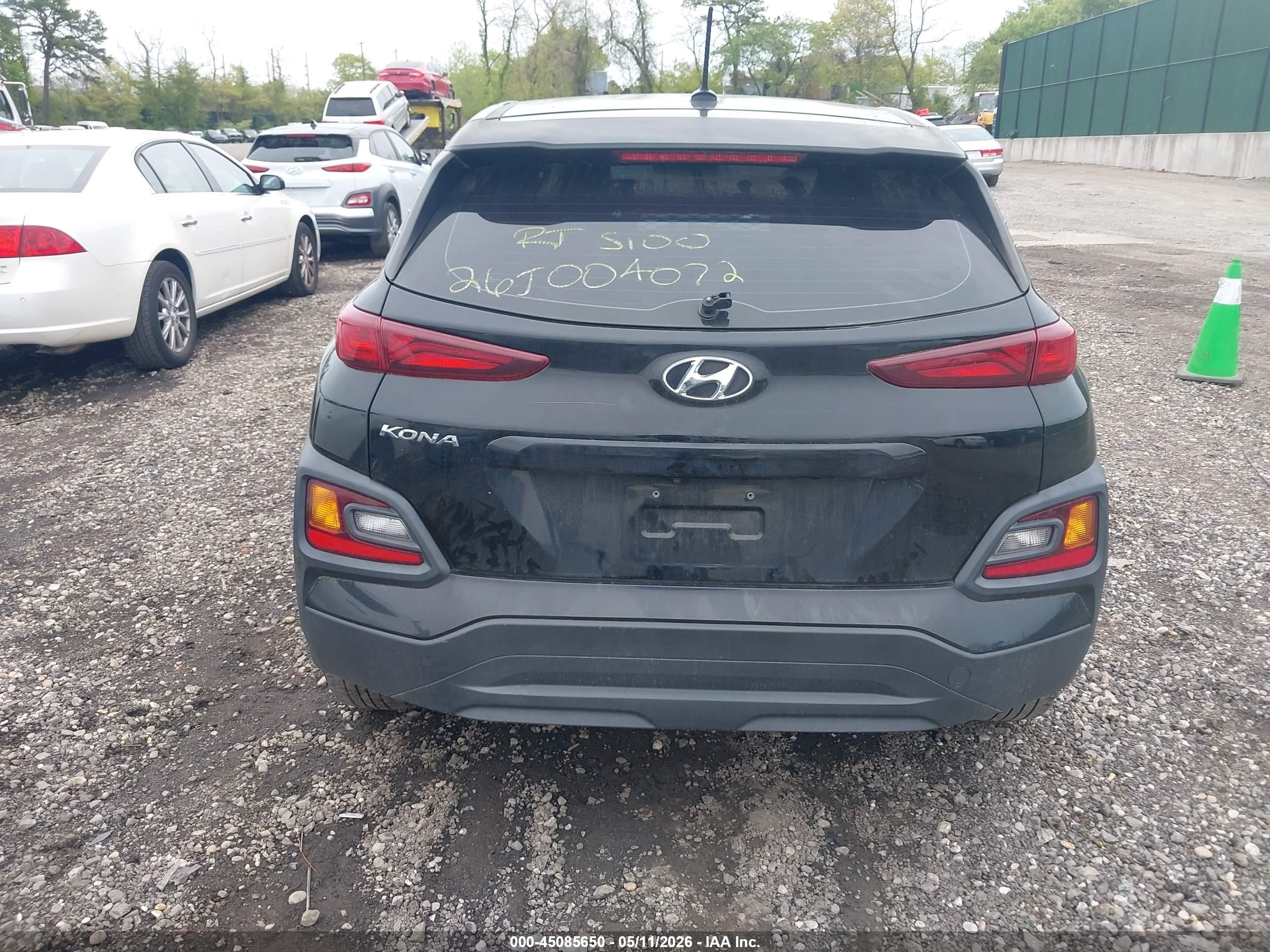 2019 Hyundai Kona Se Черный vin: KM8K12AAXKU339476