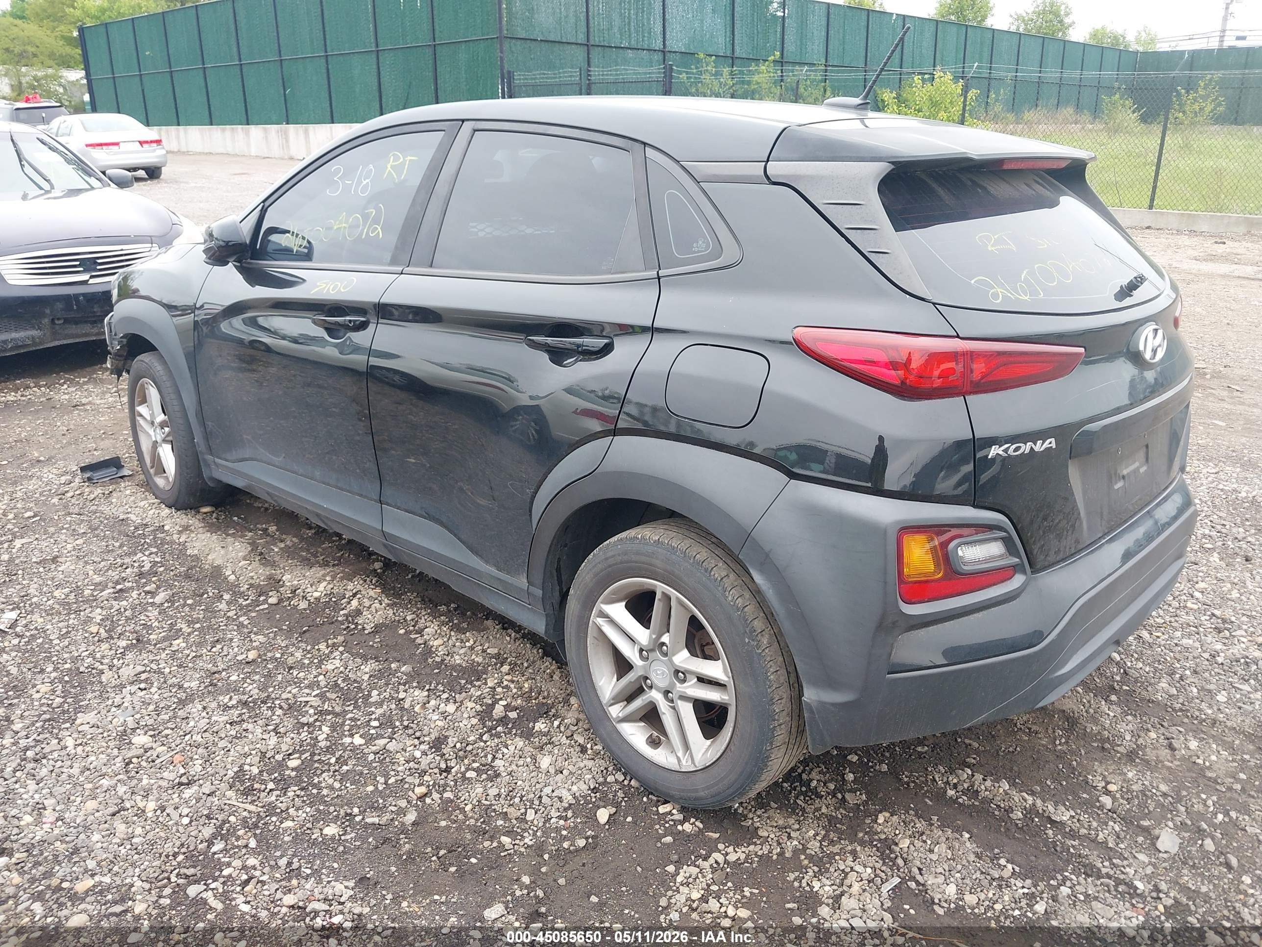 2019 Hyundai Kona Se Черный vin: KM8K12AAXKU339476