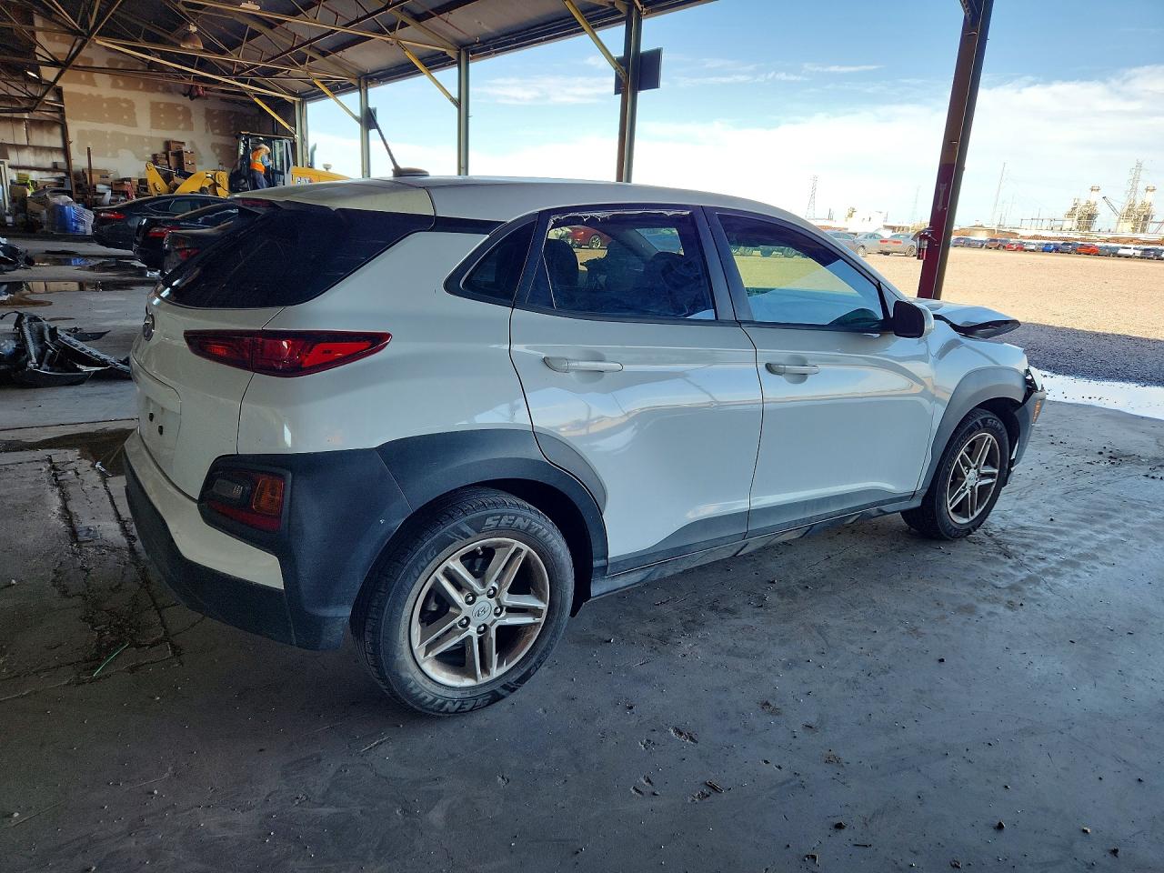 2021 Hyundai Kona Se White vin: KM8K12AAXMU663899