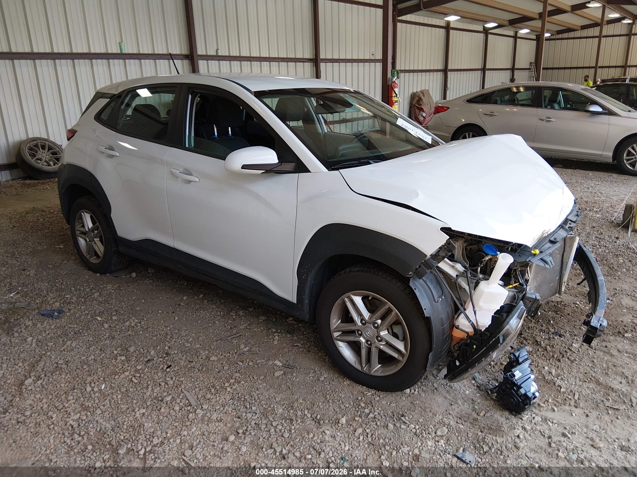 2021 Hyundai Kona Se White vin: KM8K1CAA6MU659693