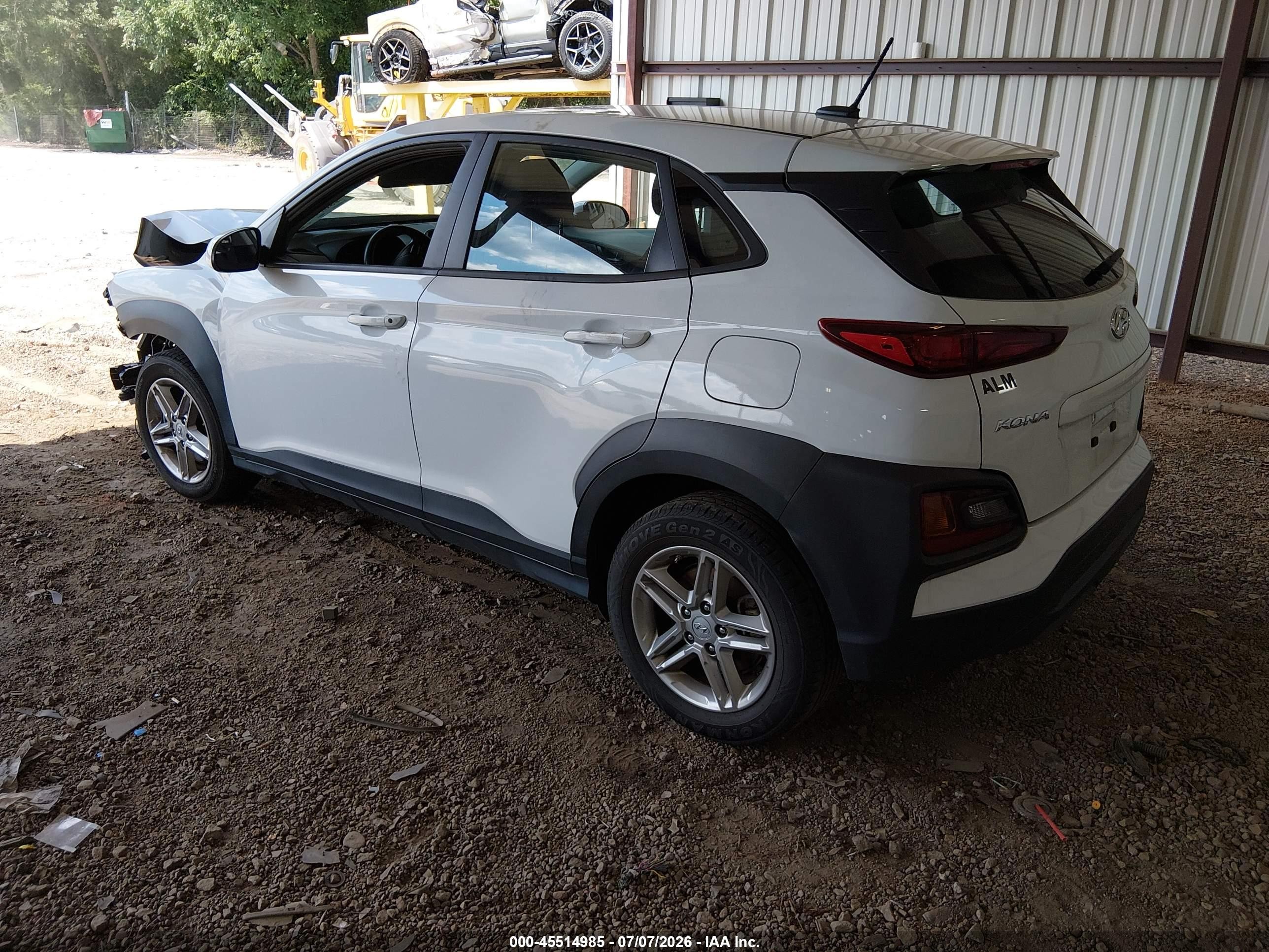 2021 Hyundai Kona Se White vin: KM8K1CAA6MU659693