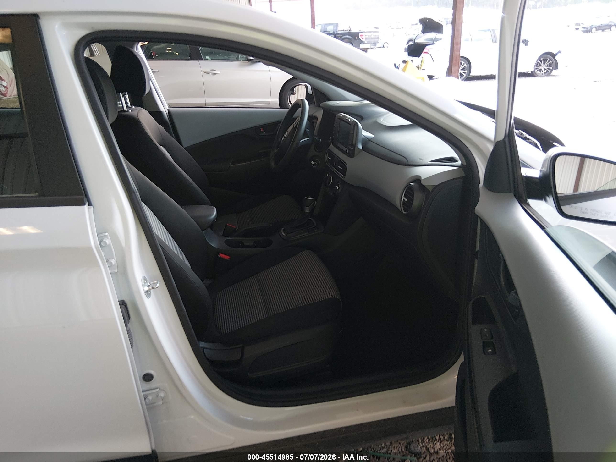 2021 Hyundai Kona Se White vin: KM8K1CAA6MU659693