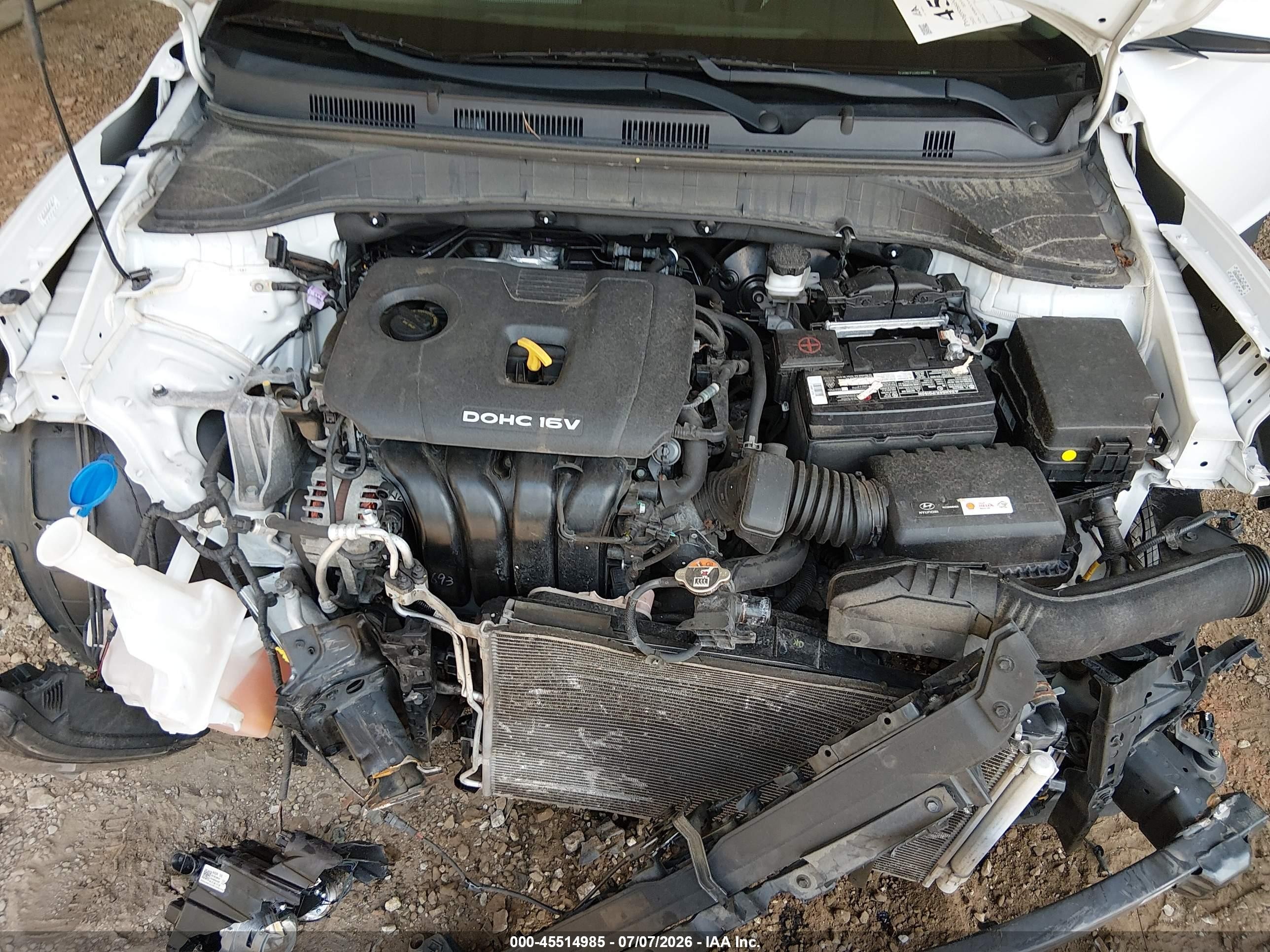 2021 Hyundai Kona Se White vin: KM8K1CAA6MU659693