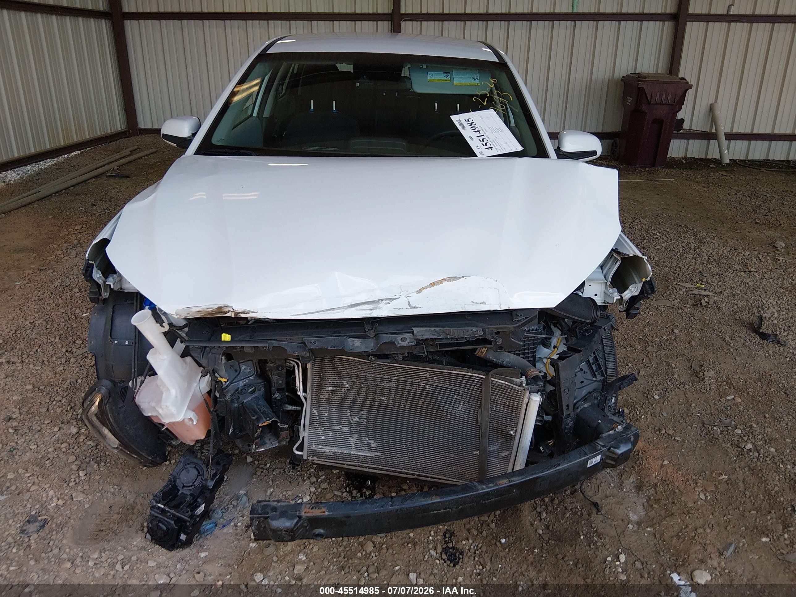 2021 Hyundai Kona Se White vin: KM8K1CAA6MU659693