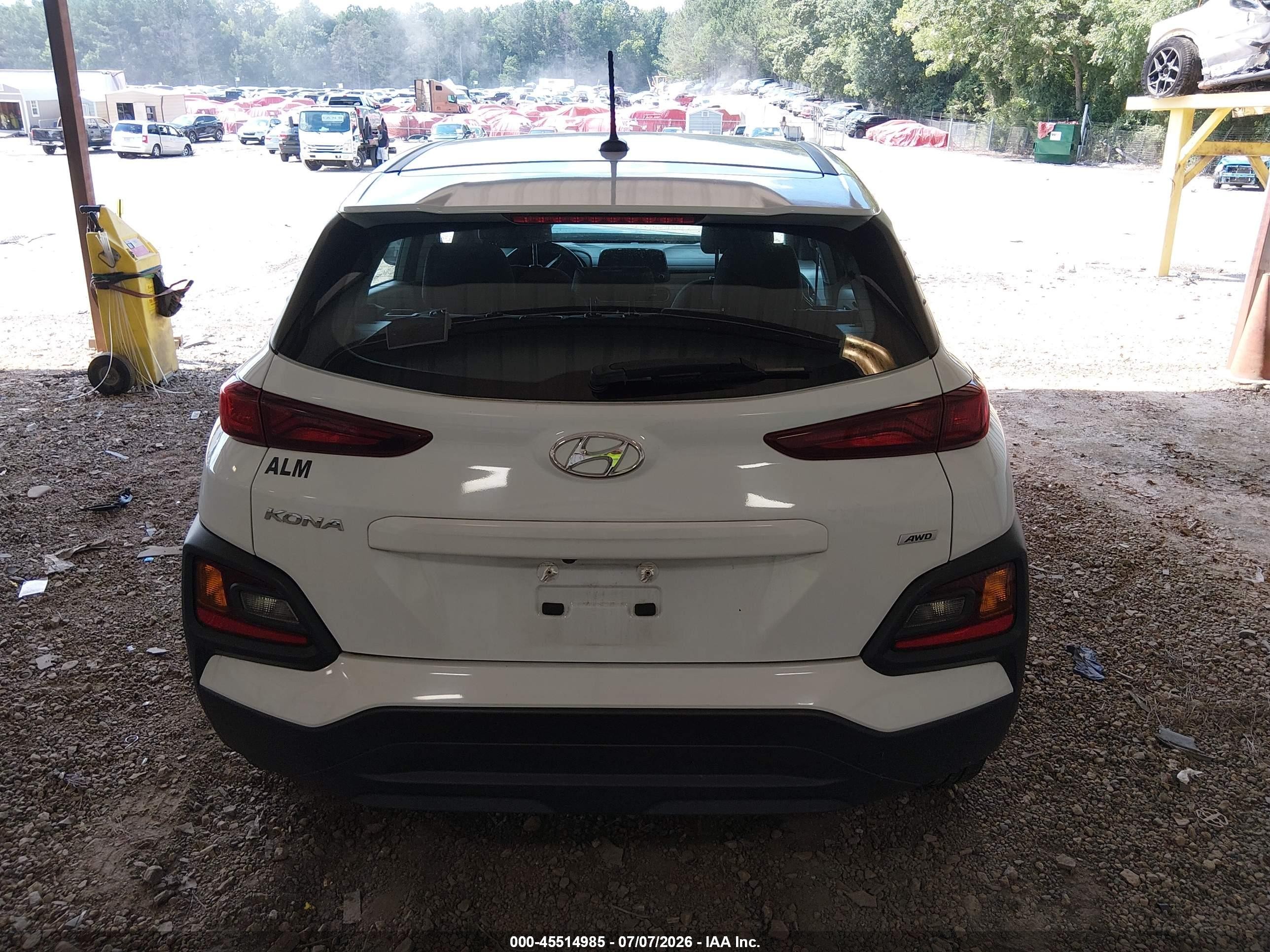 2021 Hyundai Kona Se White vin: KM8K1CAA6MU659693