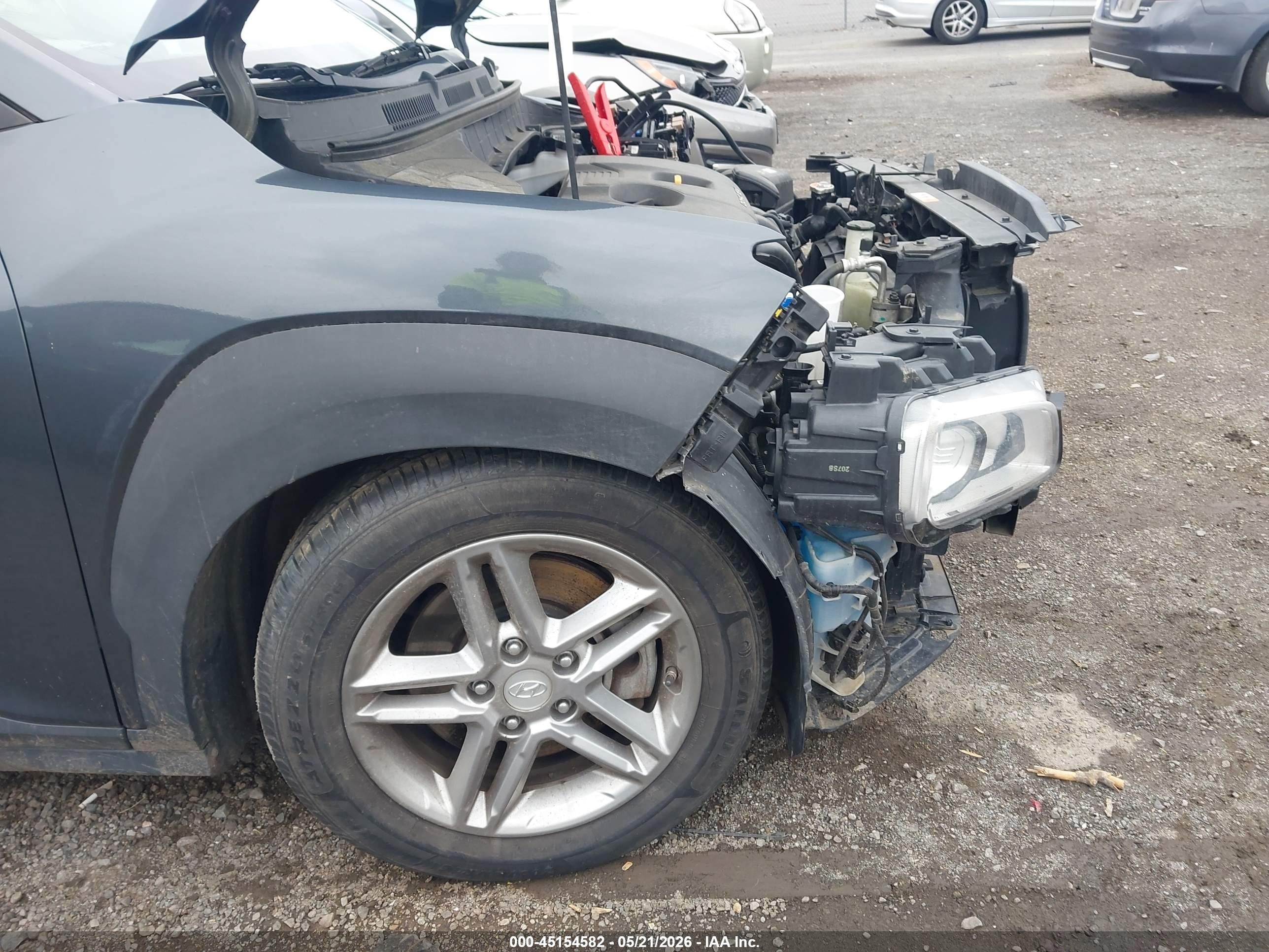 2021 Hyundai Kona Se Серый vin: KM8K1CAA7MU637928