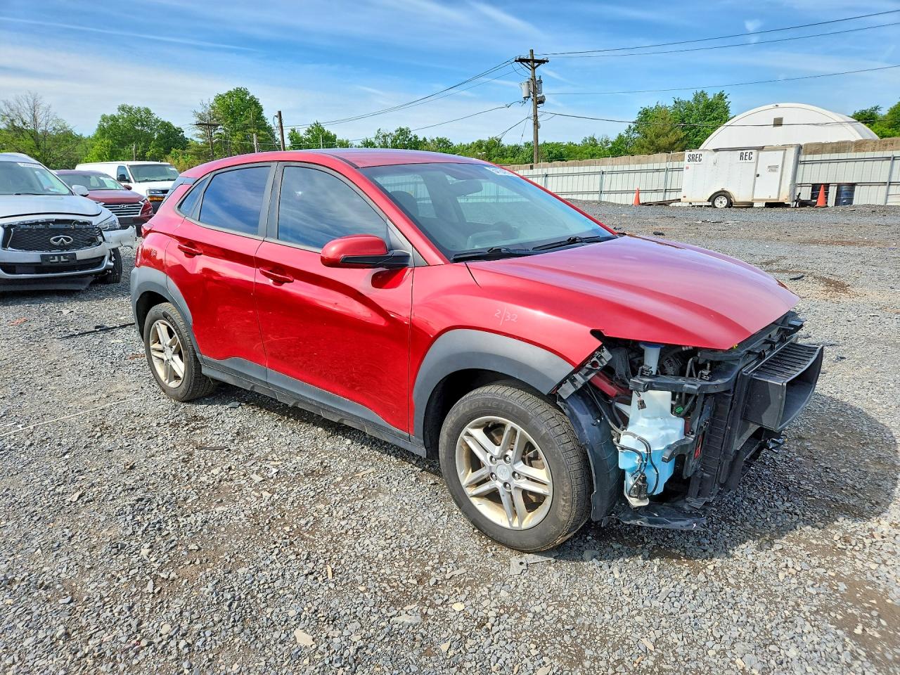 2018 Hyundai Kona Se Бордовый vin: KM8K1CAA9JU095971
