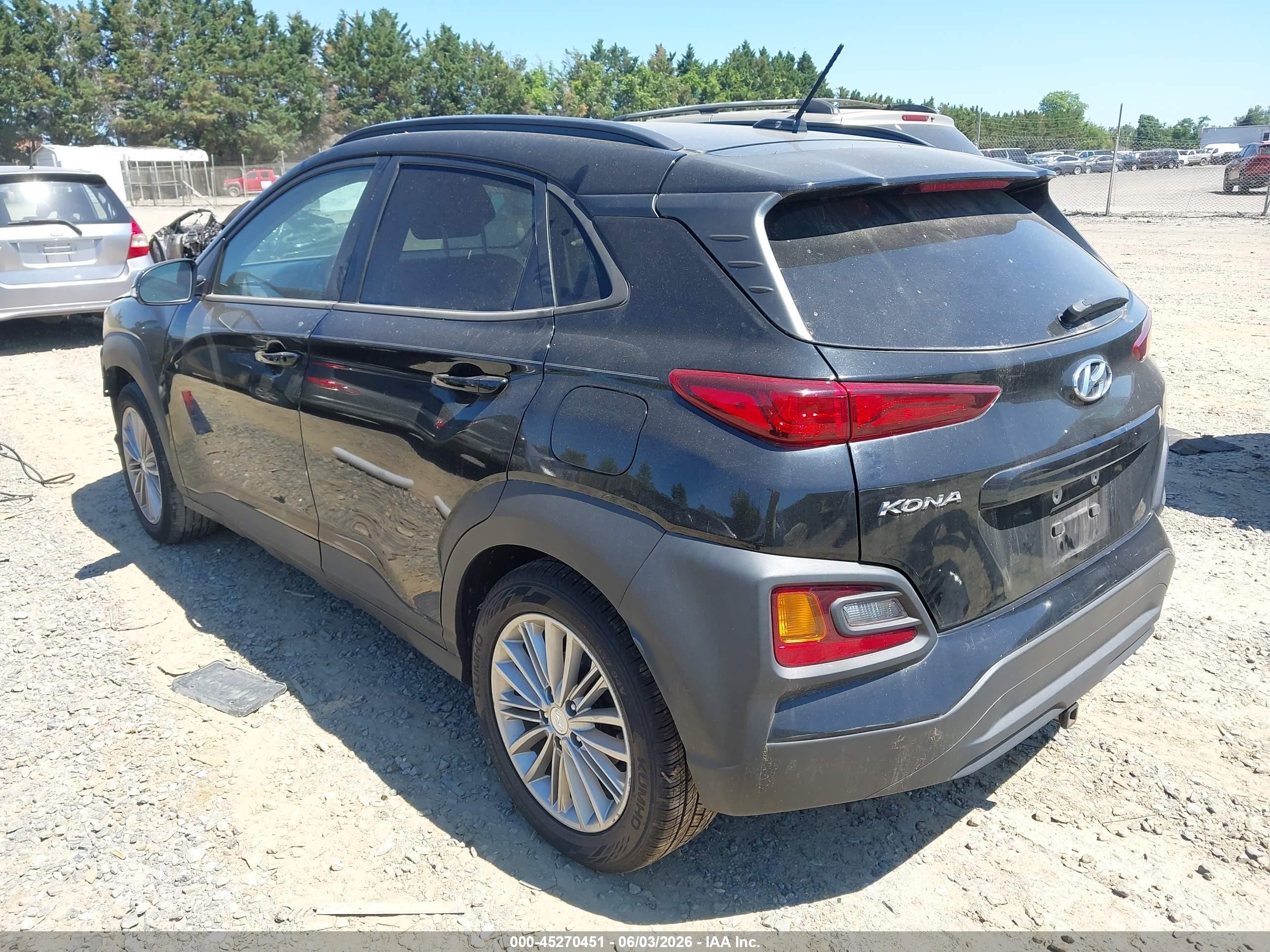 2020 Hyundai Kona Sel Black vin: KM8K22AA1LU404360