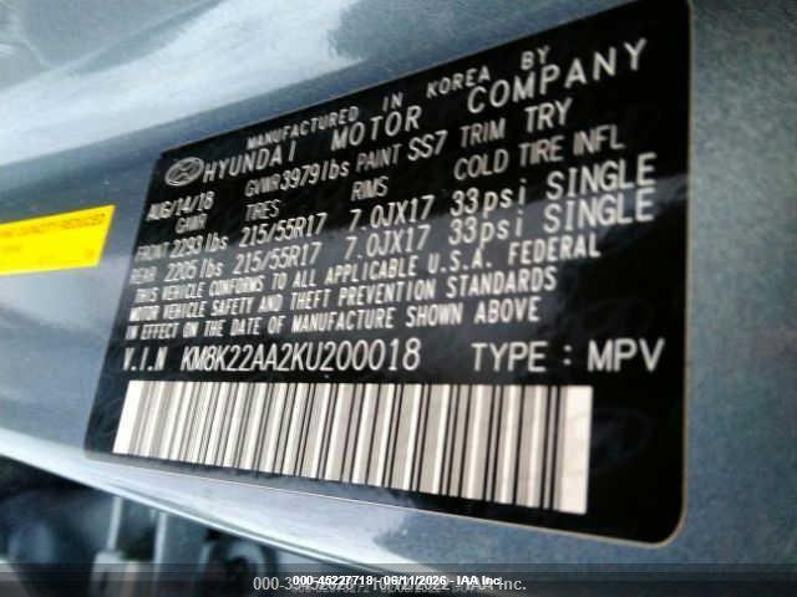 2019 Hyundai Kona Sel Gray vin: KM8K22AA2KU200018