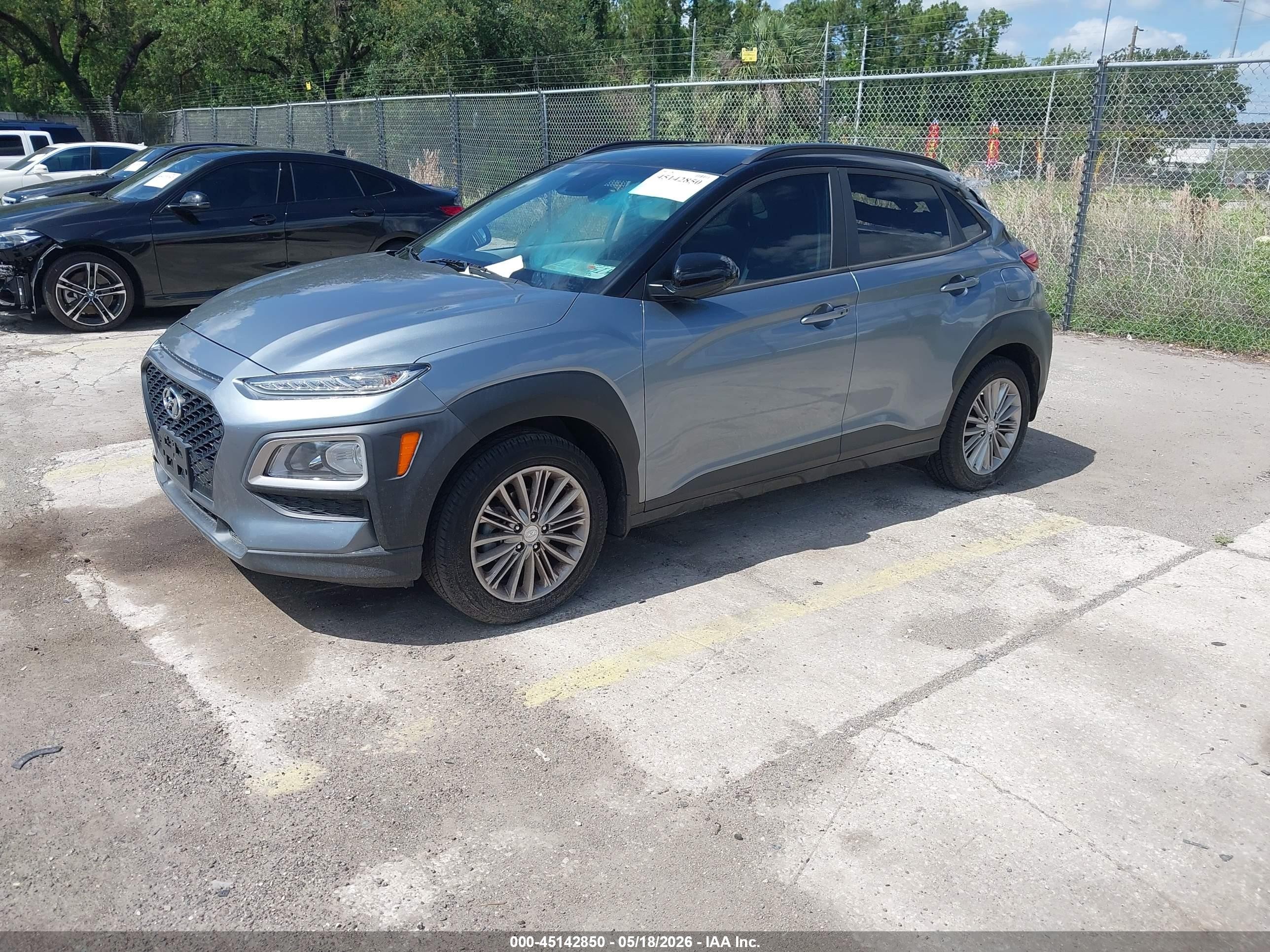 2019 Hyundai Kona Sel Gray vin: KM8K22AA2KU234718