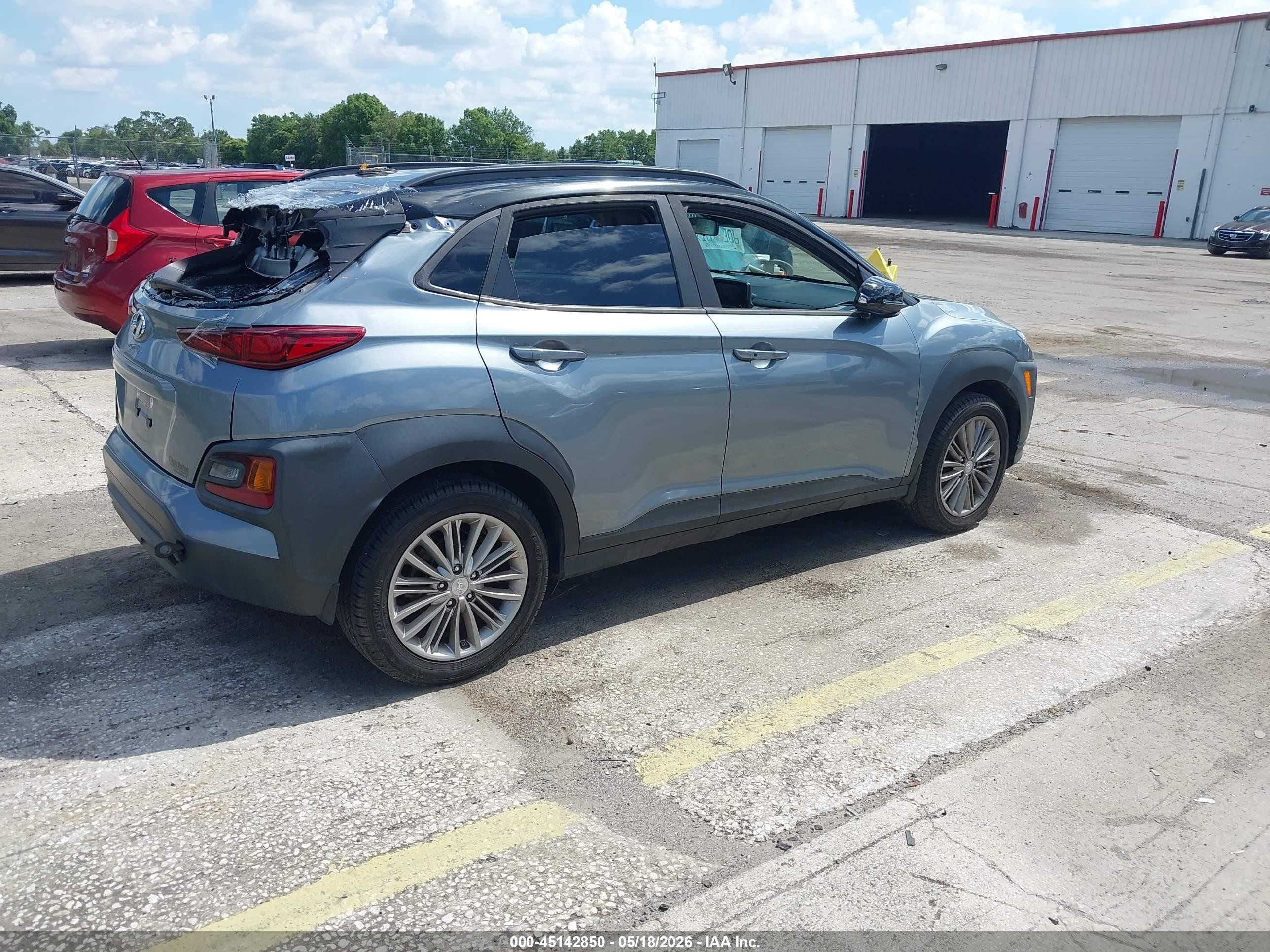 2019 Hyundai Kona Sel Gray vin: KM8K22AA2KU234718