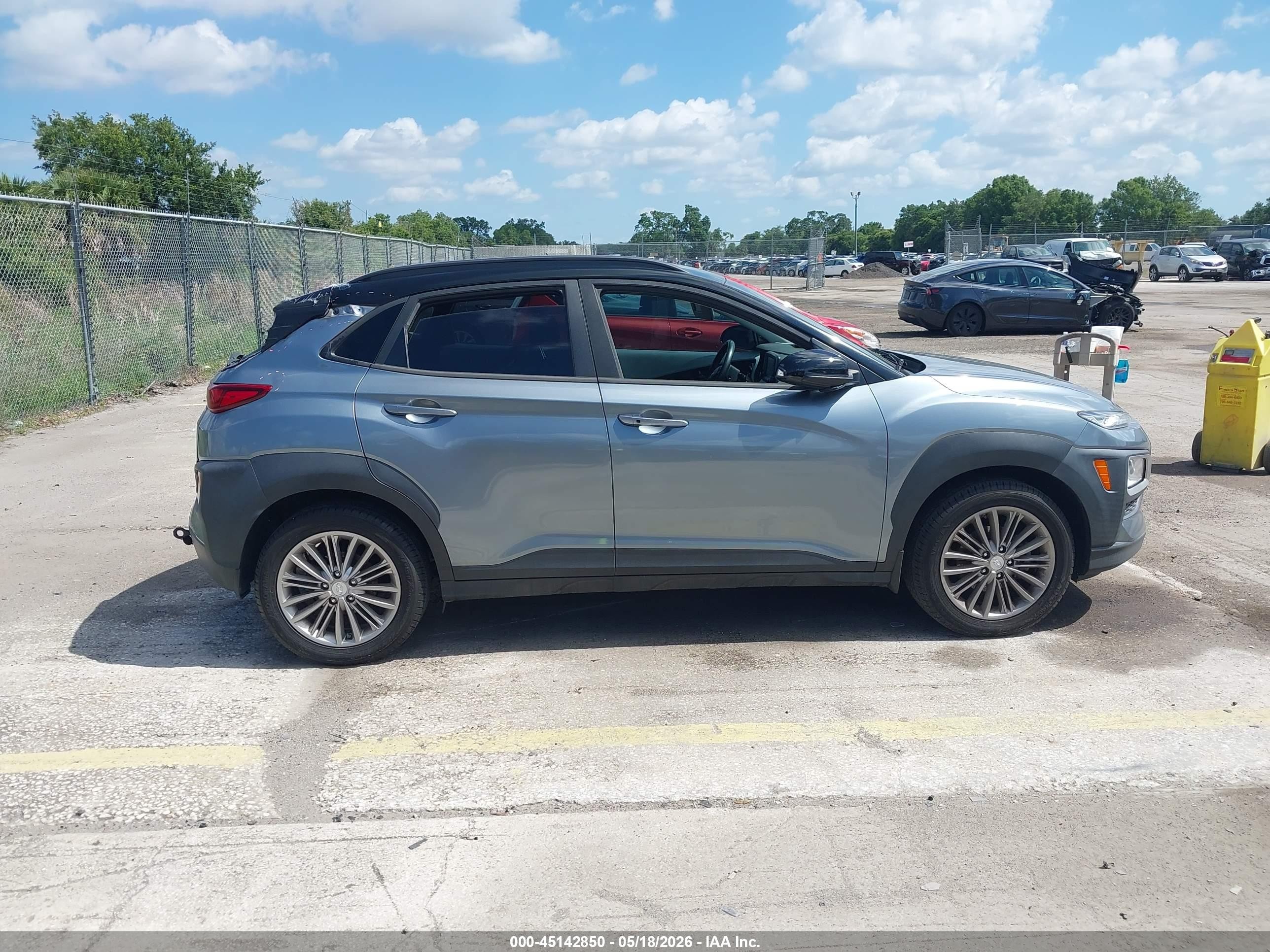 2019 Hyundai Kona Sel Gray vin: KM8K22AA2KU234718