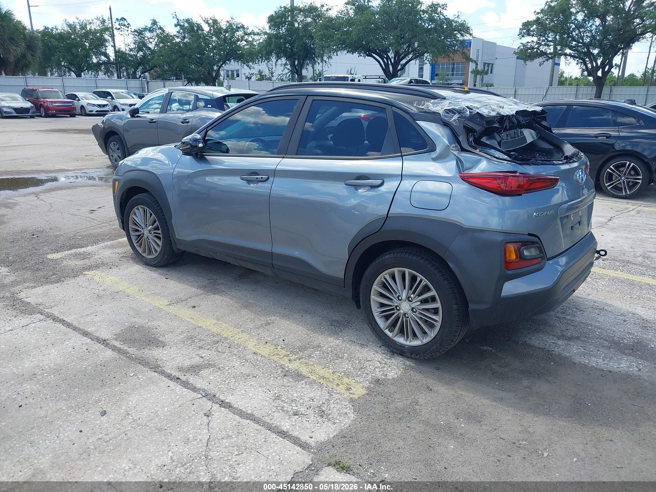 2019 Hyundai Kona Sel Gray vin: KM8K22AA2KU234718