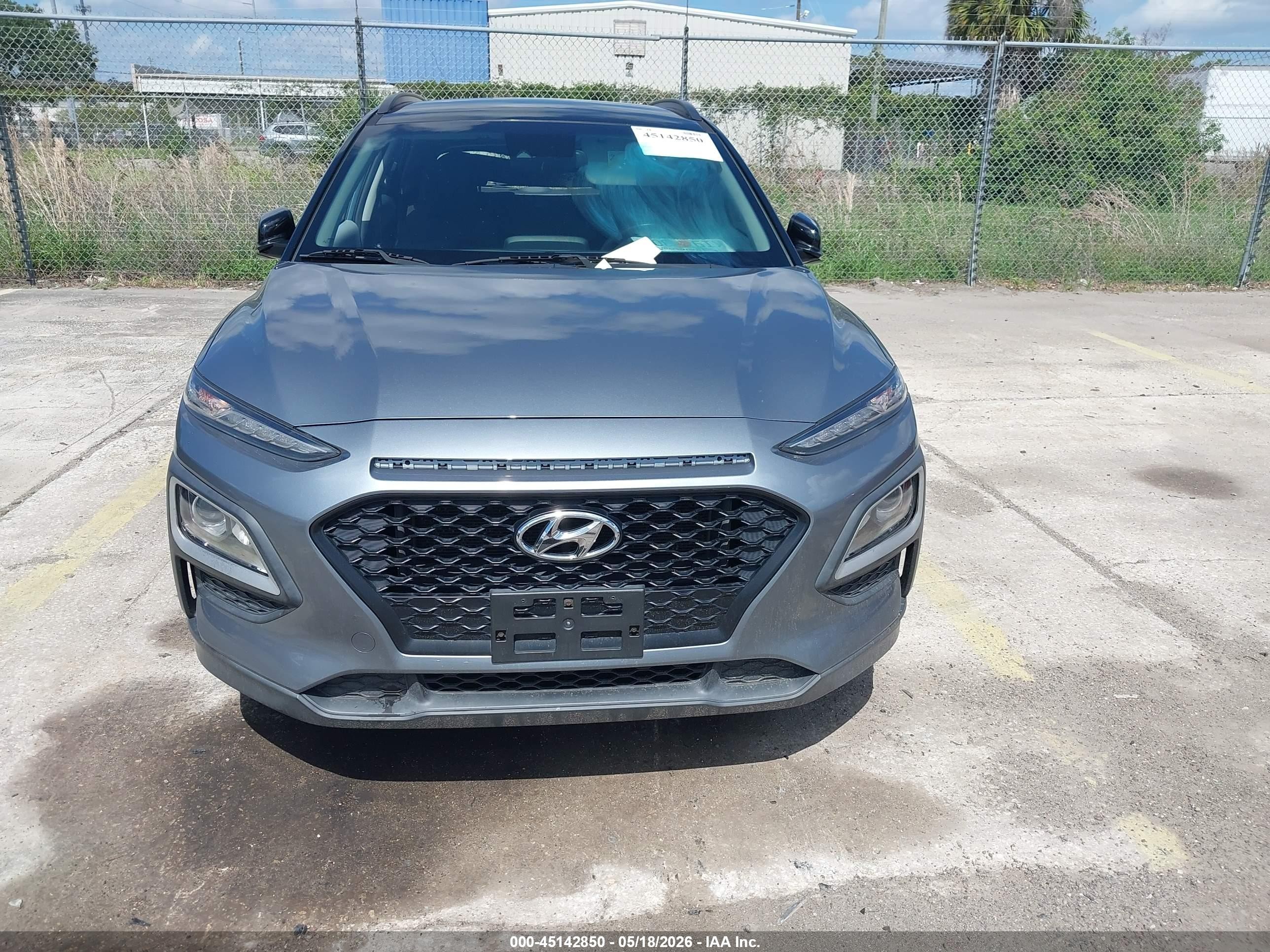 2019 Hyundai Kona Sel Gray vin: KM8K22AA2KU234718