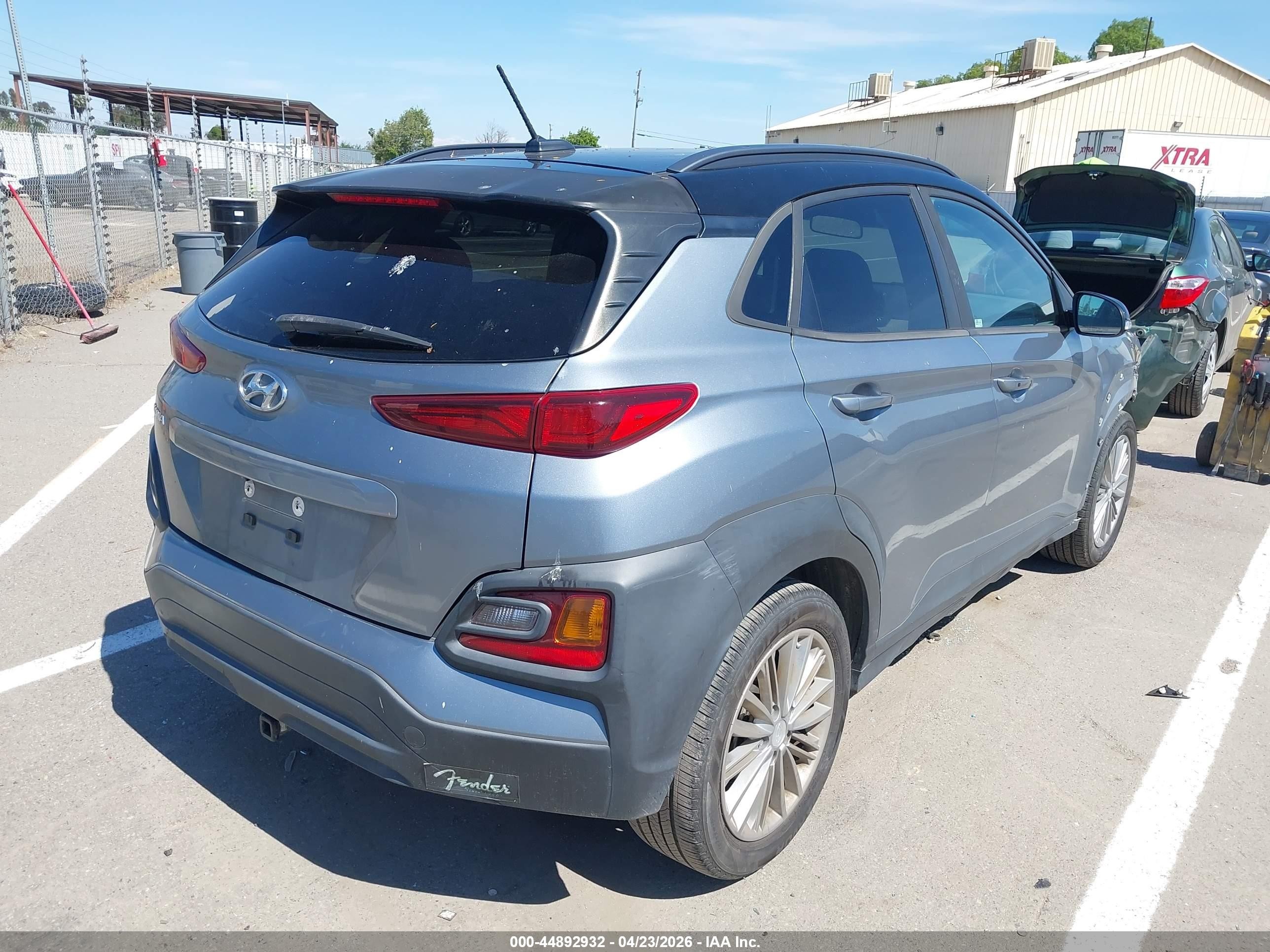 2019 Hyundai Kona Sel Серый vin: KM8K22AA5KU397024