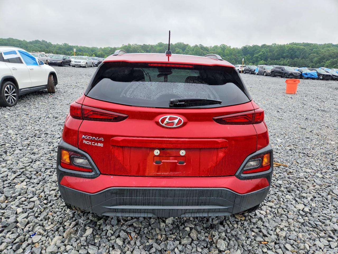 2021 Hyundai Kona Sel Red vin: KM8K22AA5MU668554