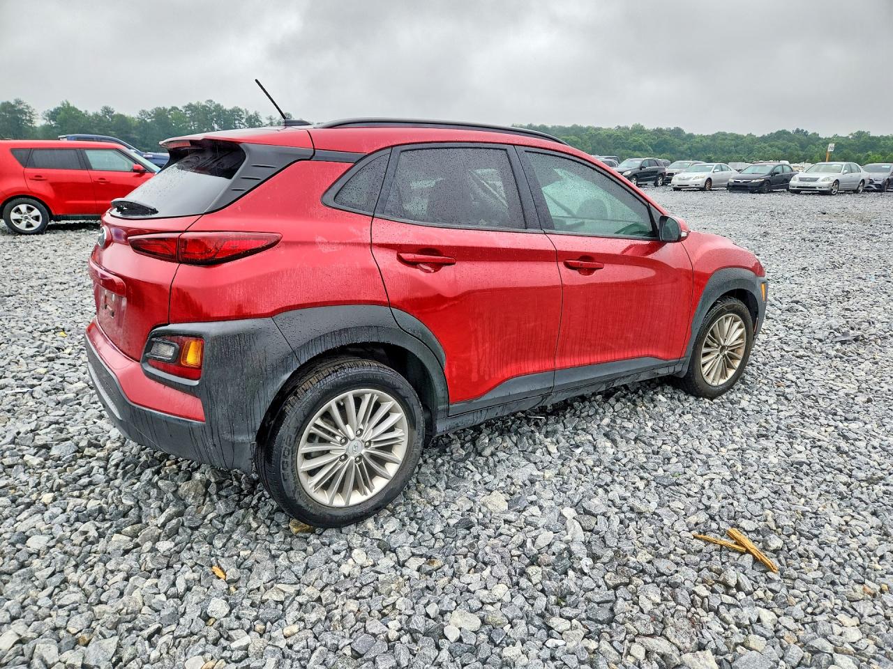 2021 Hyundai Kona Sel Red vin: KM8K22AA5MU668554