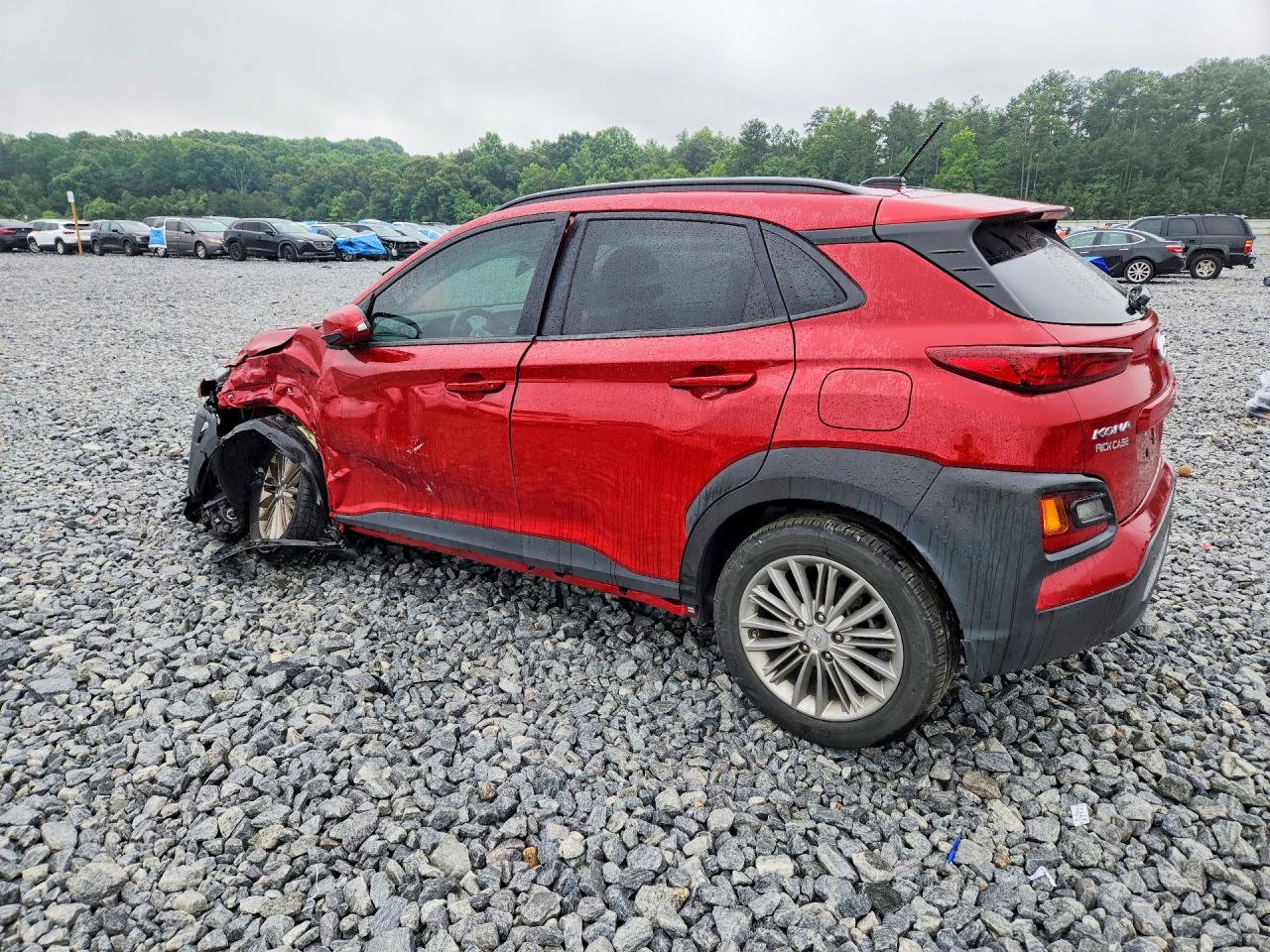 2021 Hyundai Kona Sel Red vin: KM8K22AA5MU668554