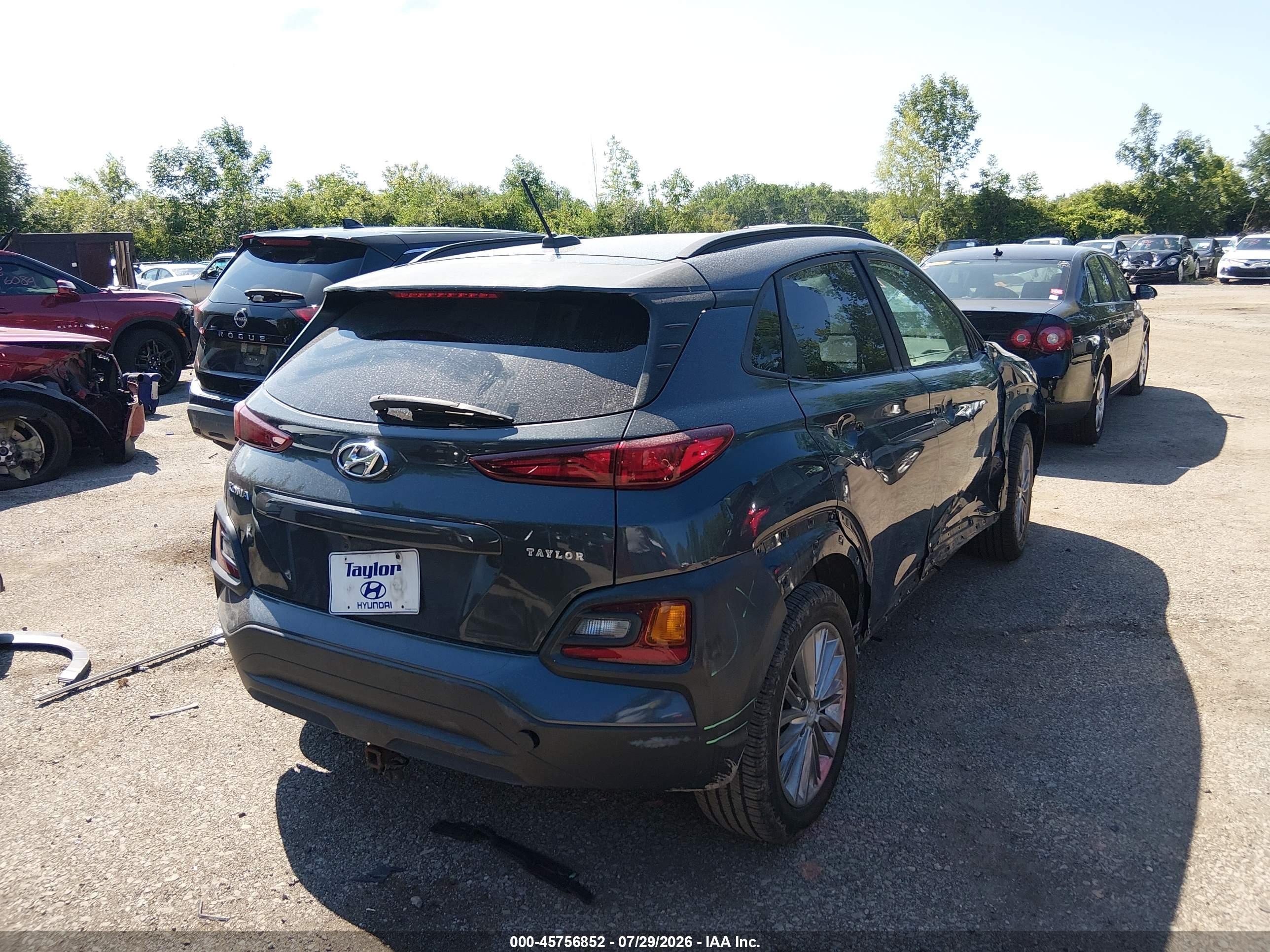 2018 Hyundai Kona Sel Gray vin: KM8K22AA7JU121894