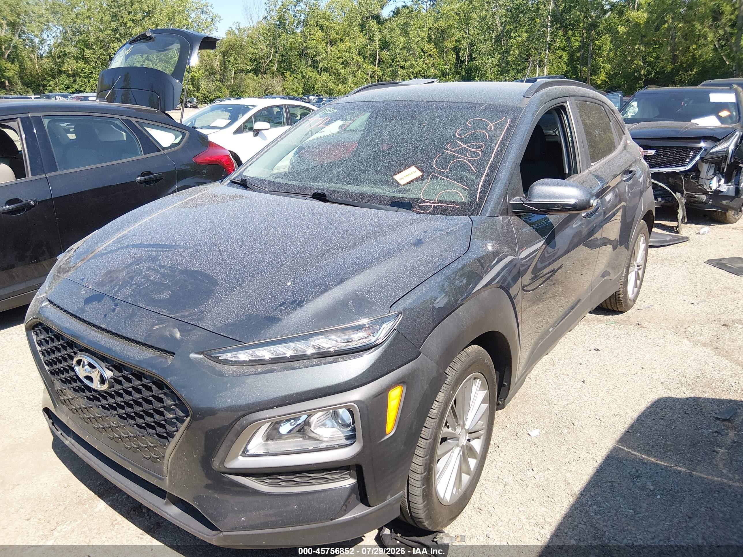2018 Hyundai Kona Sel Gray vin: KM8K22AA7JU121894