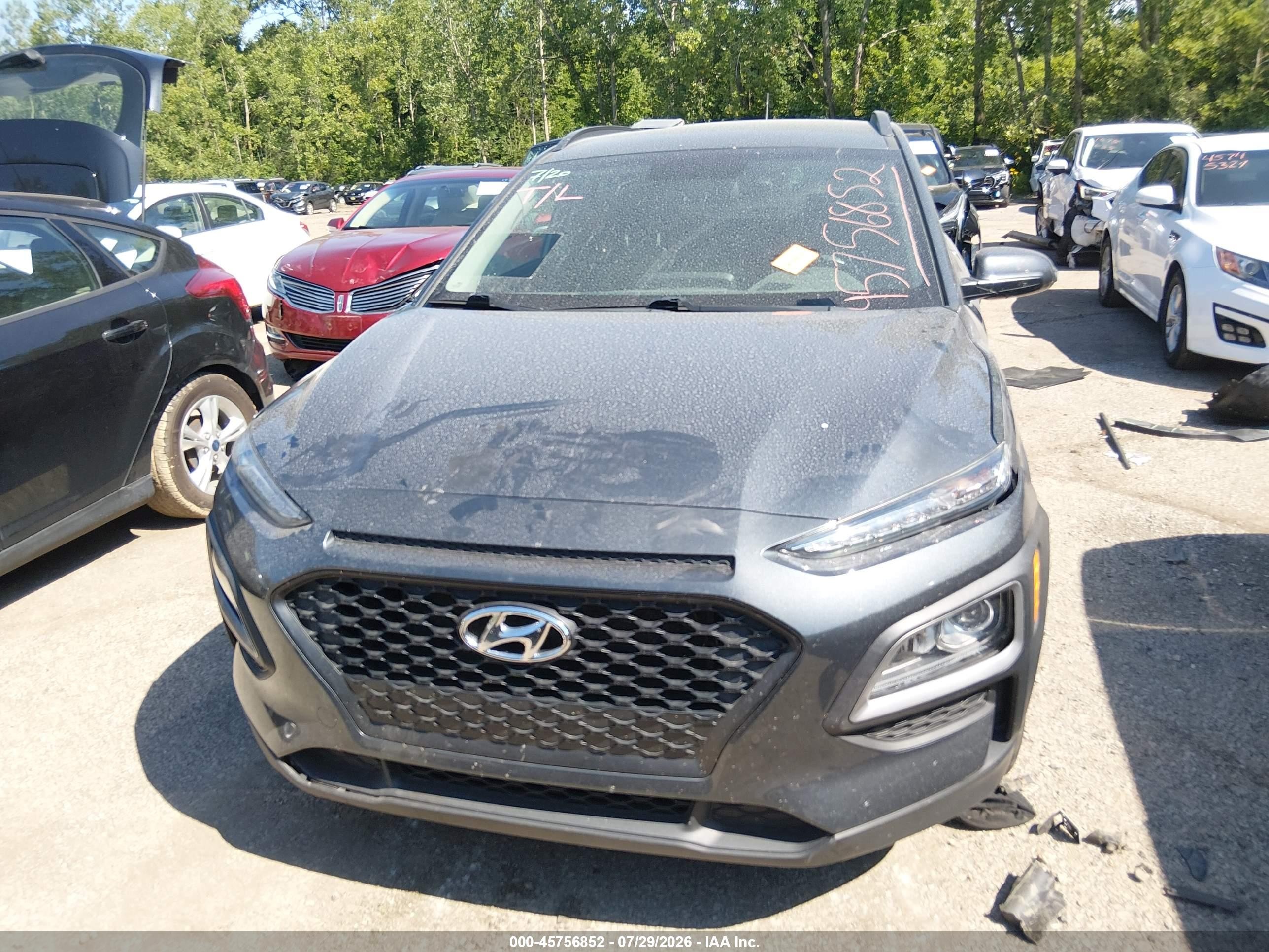 2018 Hyundai Kona Sel Gray vin: KM8K22AA7JU121894