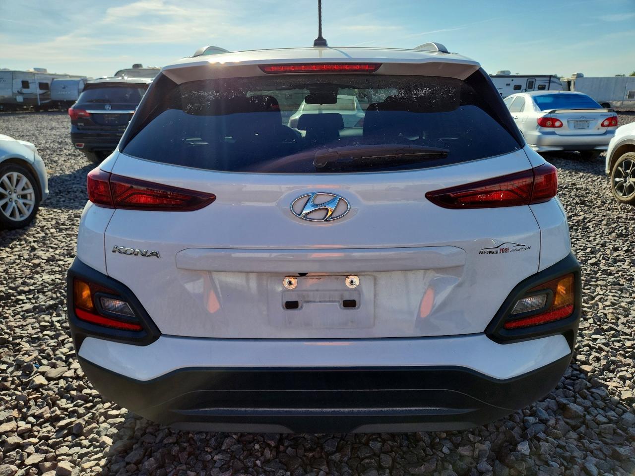 2020 Hyundai Kona Sel White vin: KM8K22AA8LU515374