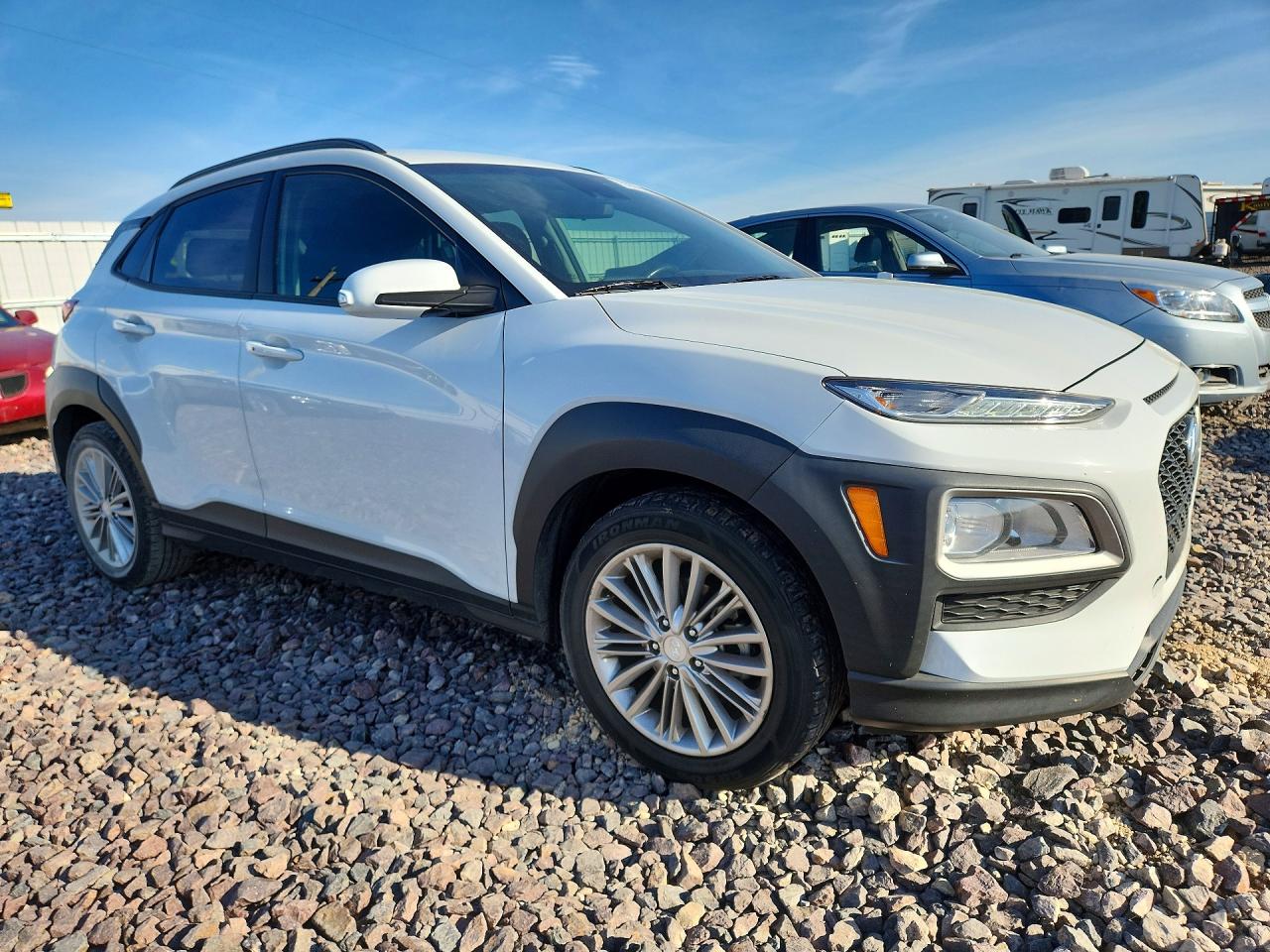 2020 Hyundai Kona Sel White vin: KM8K22AA8LU515374