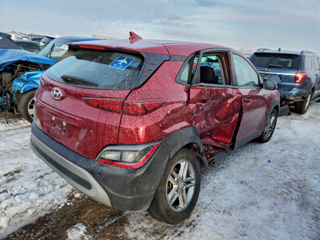 2023 Hyundai Kona Se Red vin: KM8K22AB2PU038455