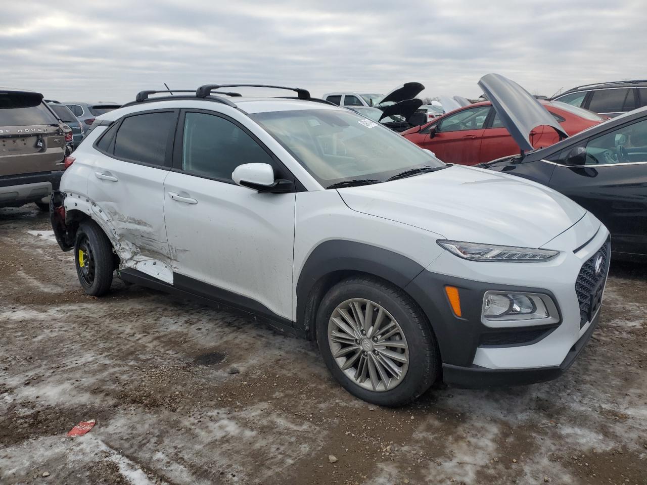 2020 Hyundai Kona Sel White vin: KM8K2CAA0LU469996