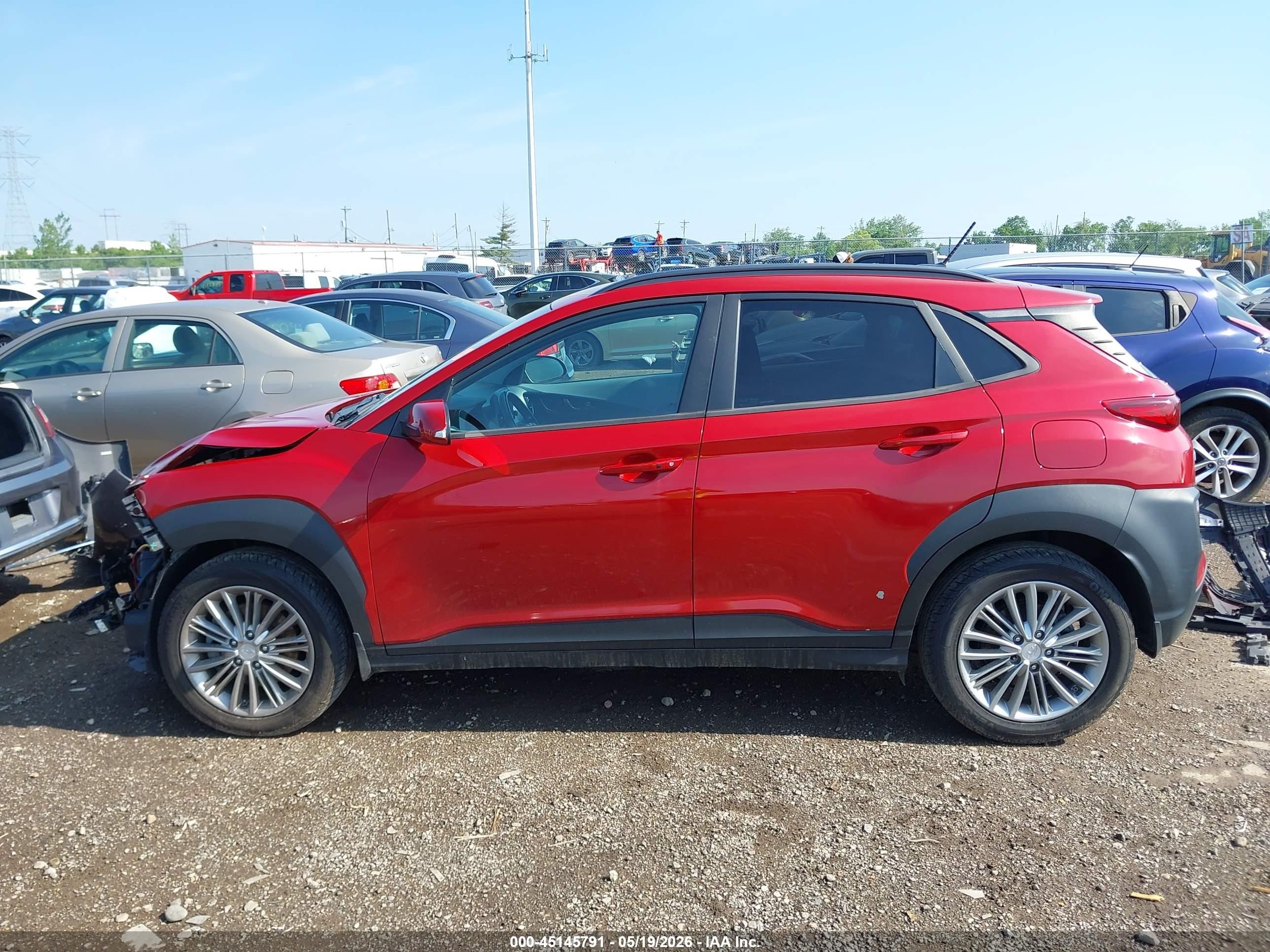 2021 Hyundai Kona Sel Red vin: KM8K2CAA0MU628114