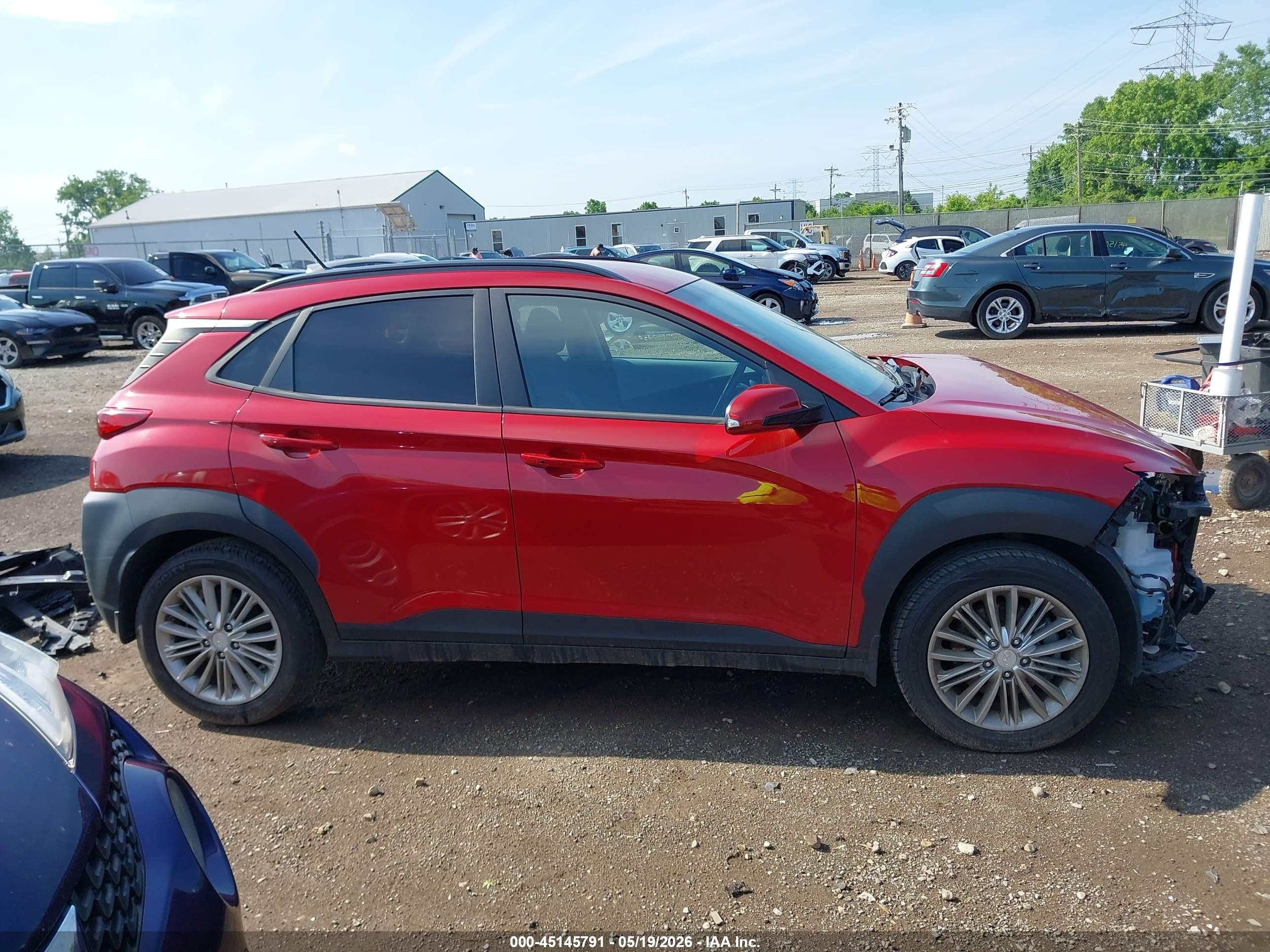 2021 Hyundai Kona Sel Red vin: KM8K2CAA0MU628114