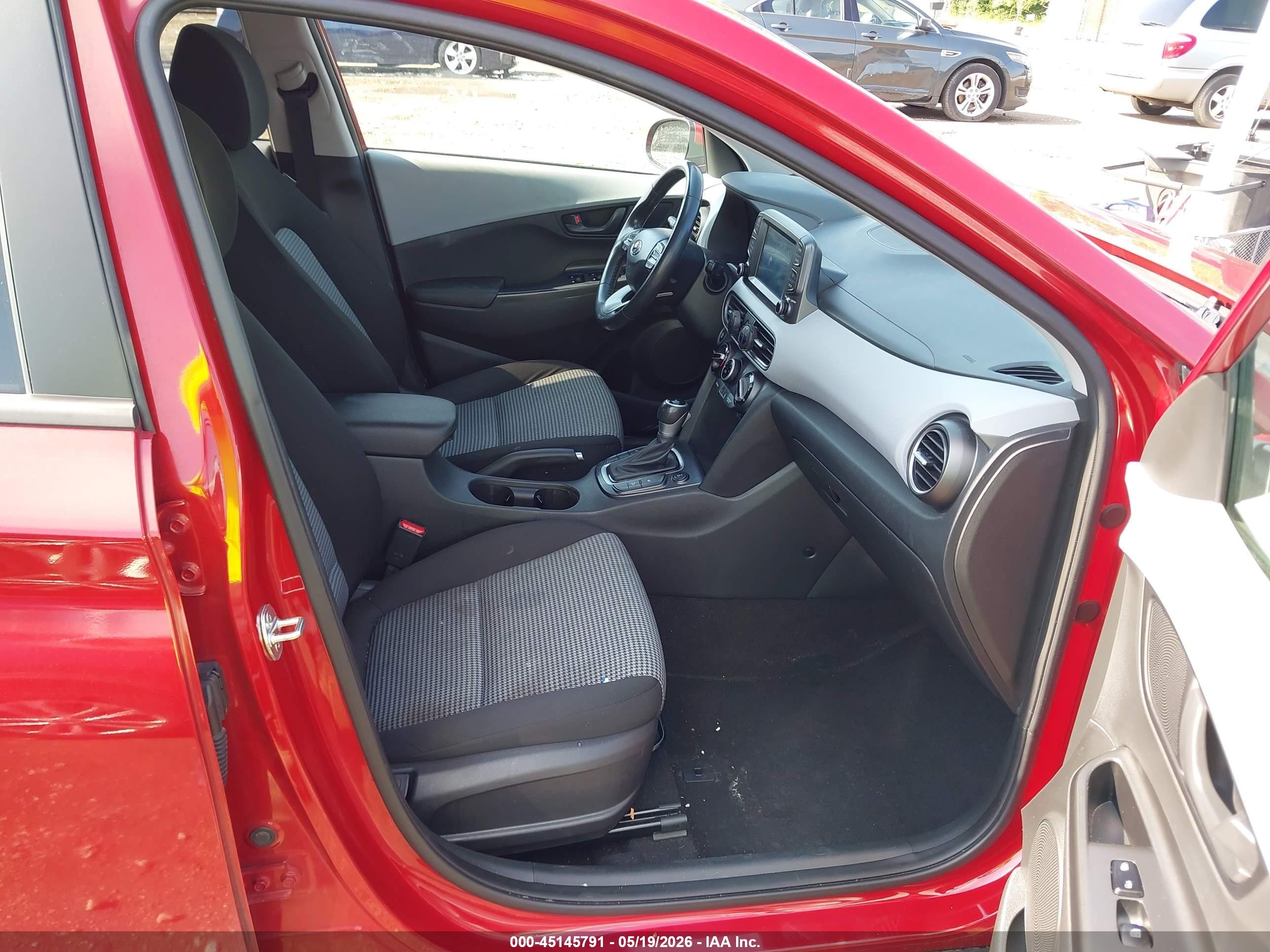 2021 Hyundai Kona Sel Red vin: KM8K2CAA0MU628114