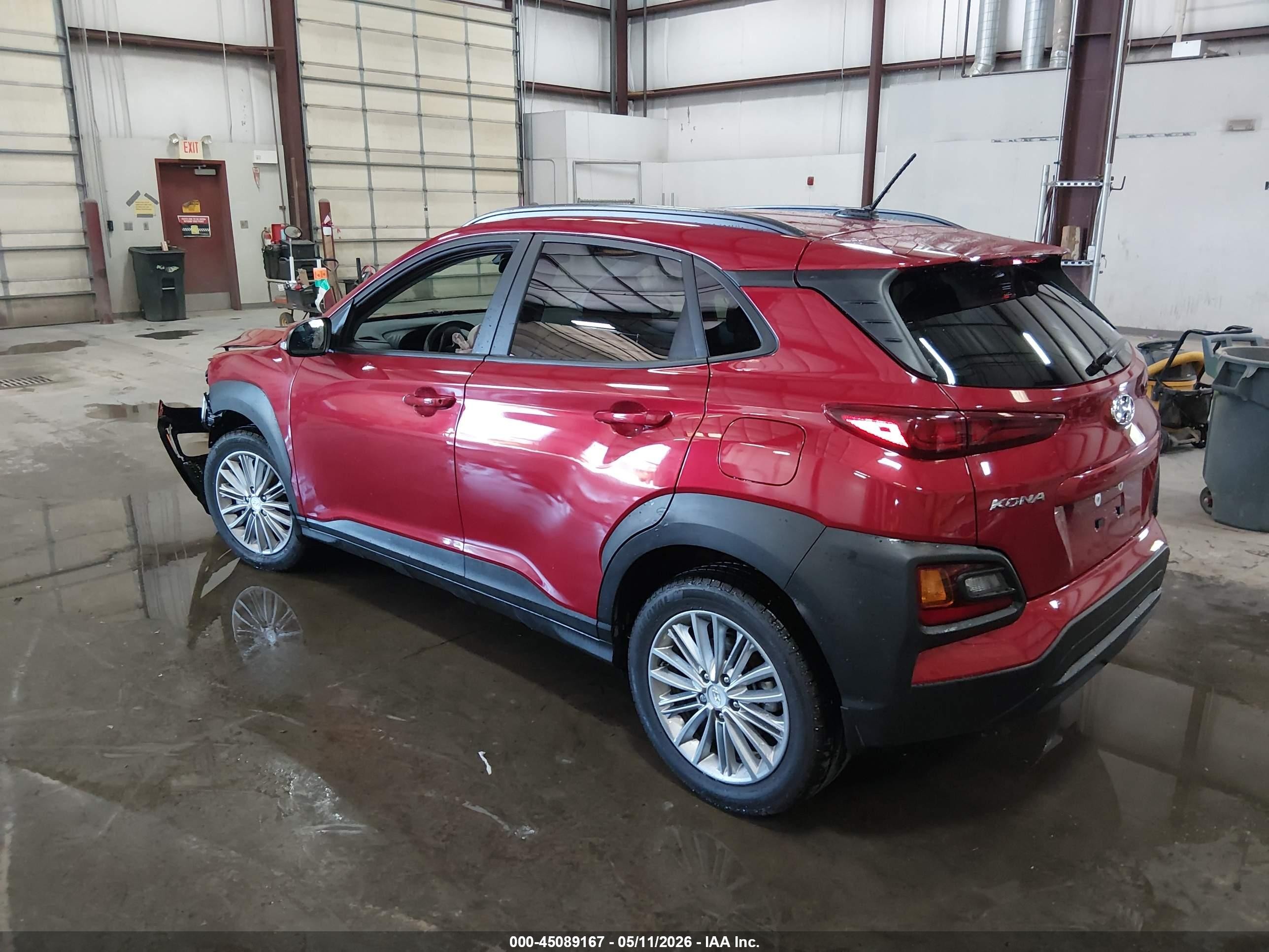 2021 Hyundai Kona Sel Red vin: KM8K2CAA4MU614393