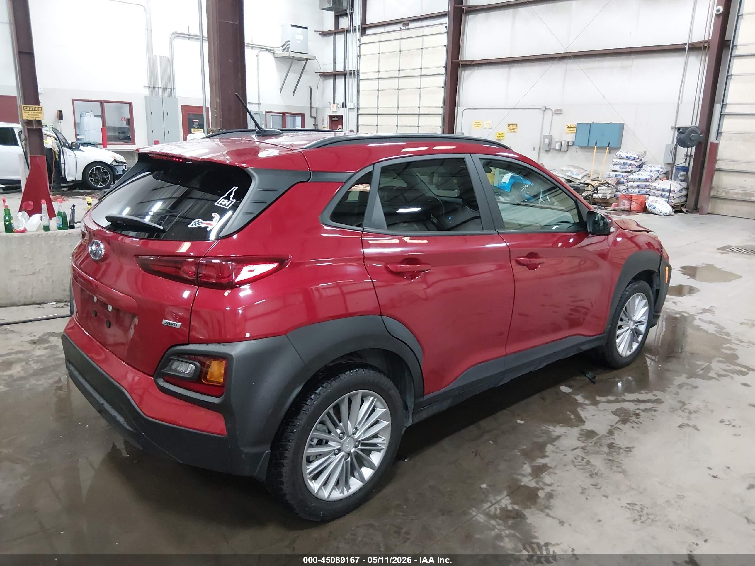 2021 Hyundai Kona Sel Red vin: KM8K2CAA4MU614393