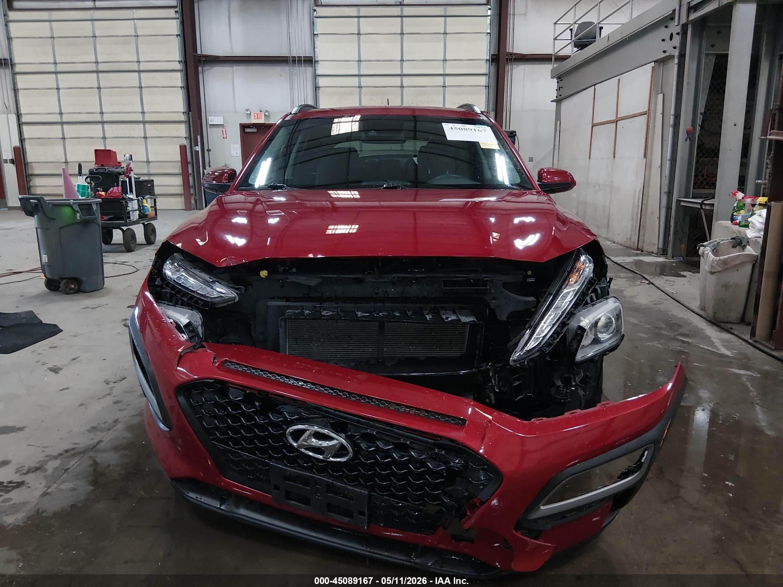 2021 Hyundai Kona Sel Red vin: KM8K2CAA4MU614393