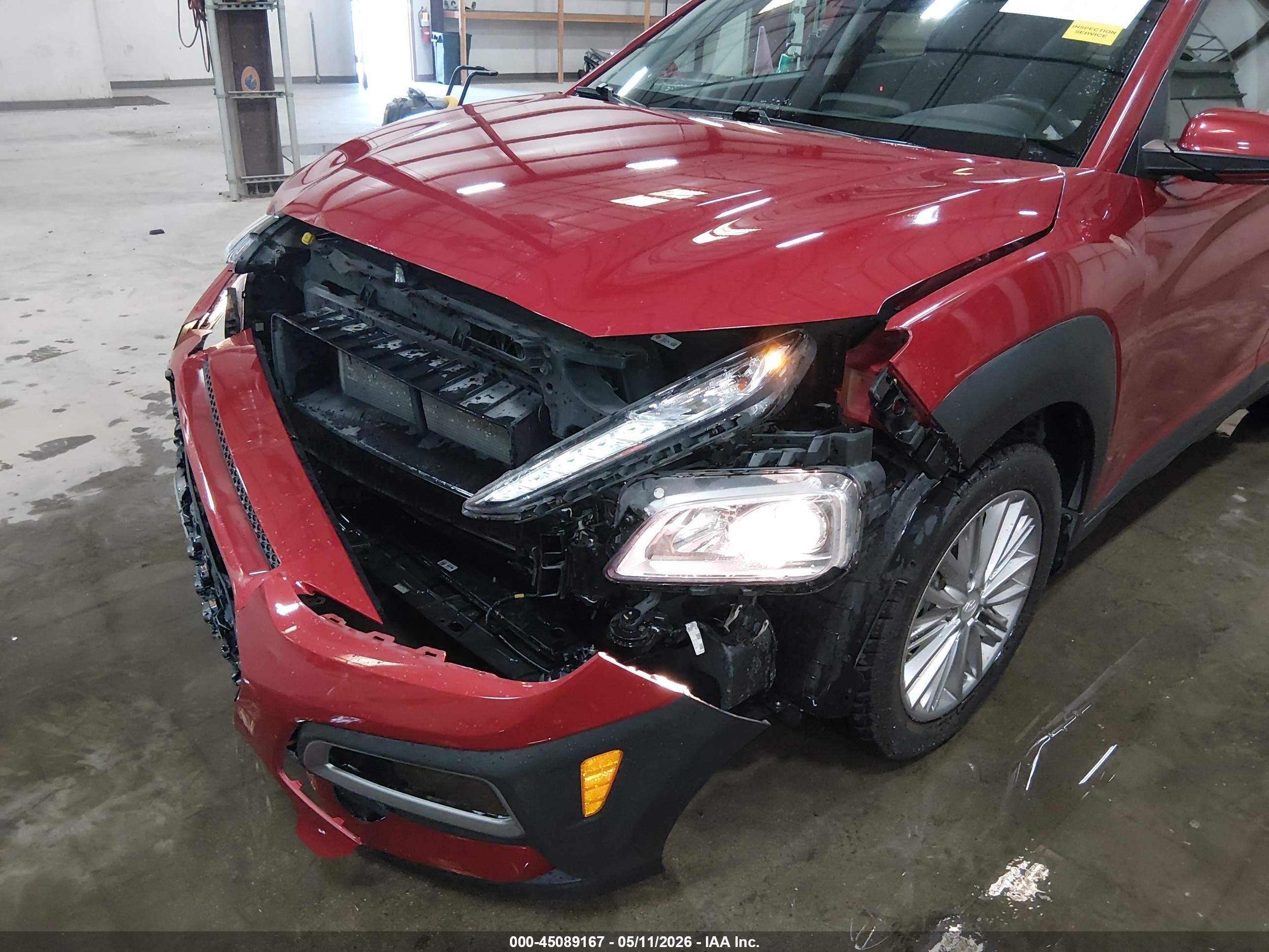 2021 Hyundai Kona Sel Red vin: KM8K2CAA4MU614393