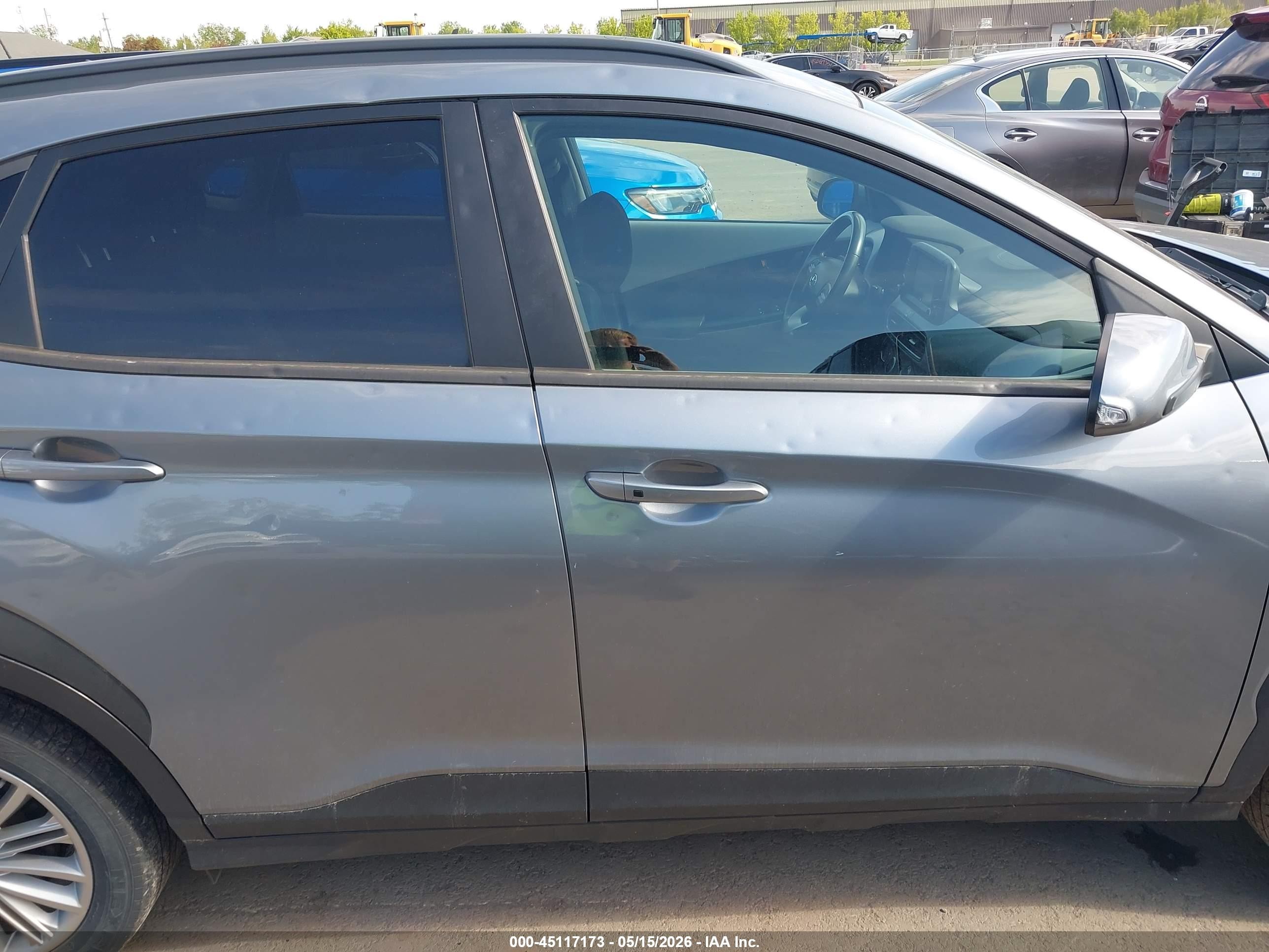 2021 Hyundai Kona Sel Gray vin: KM8K2CAA4MU647913