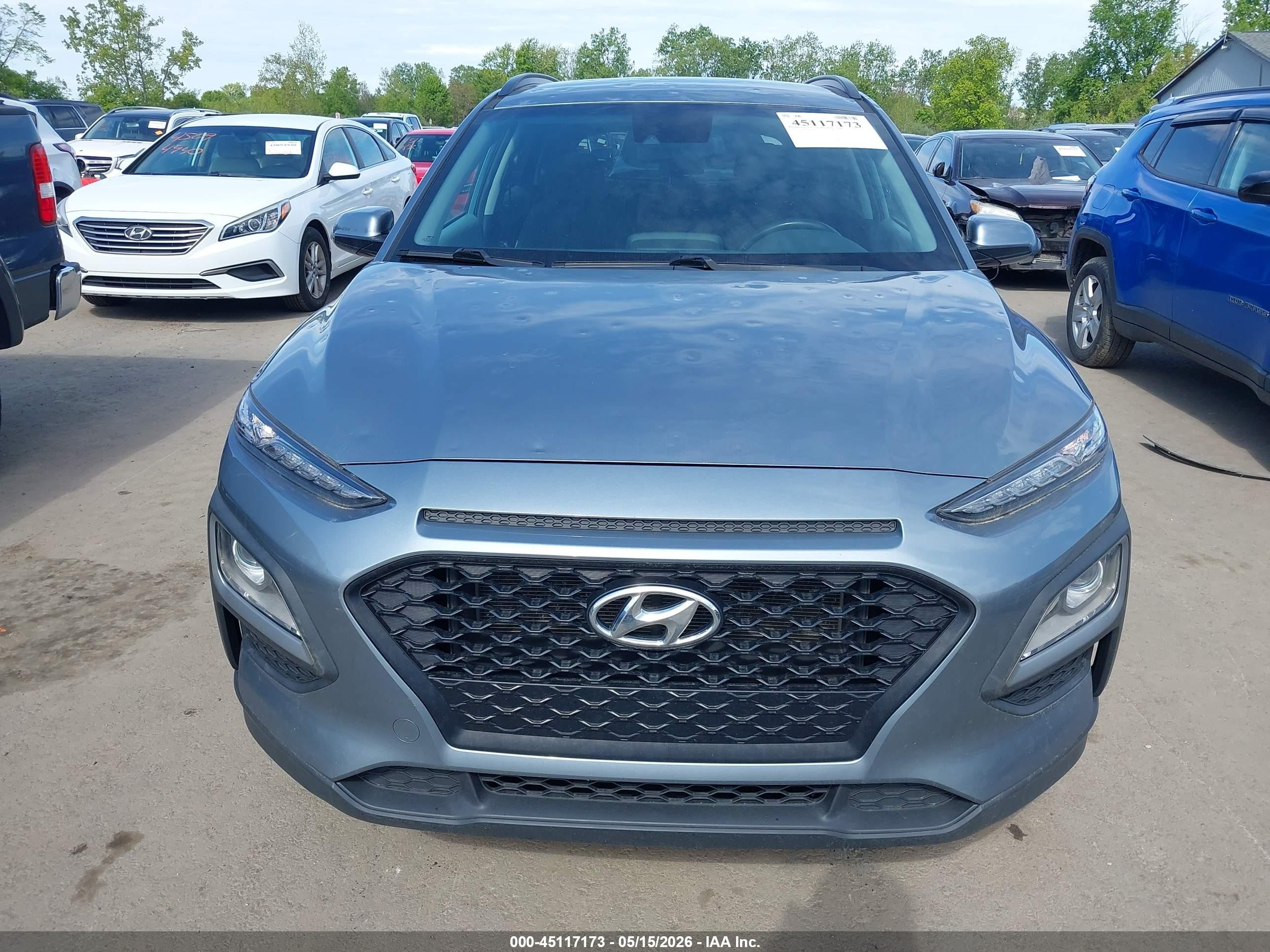 2021 Hyundai Kona Sel Gray vin: KM8K2CAA4MU647913