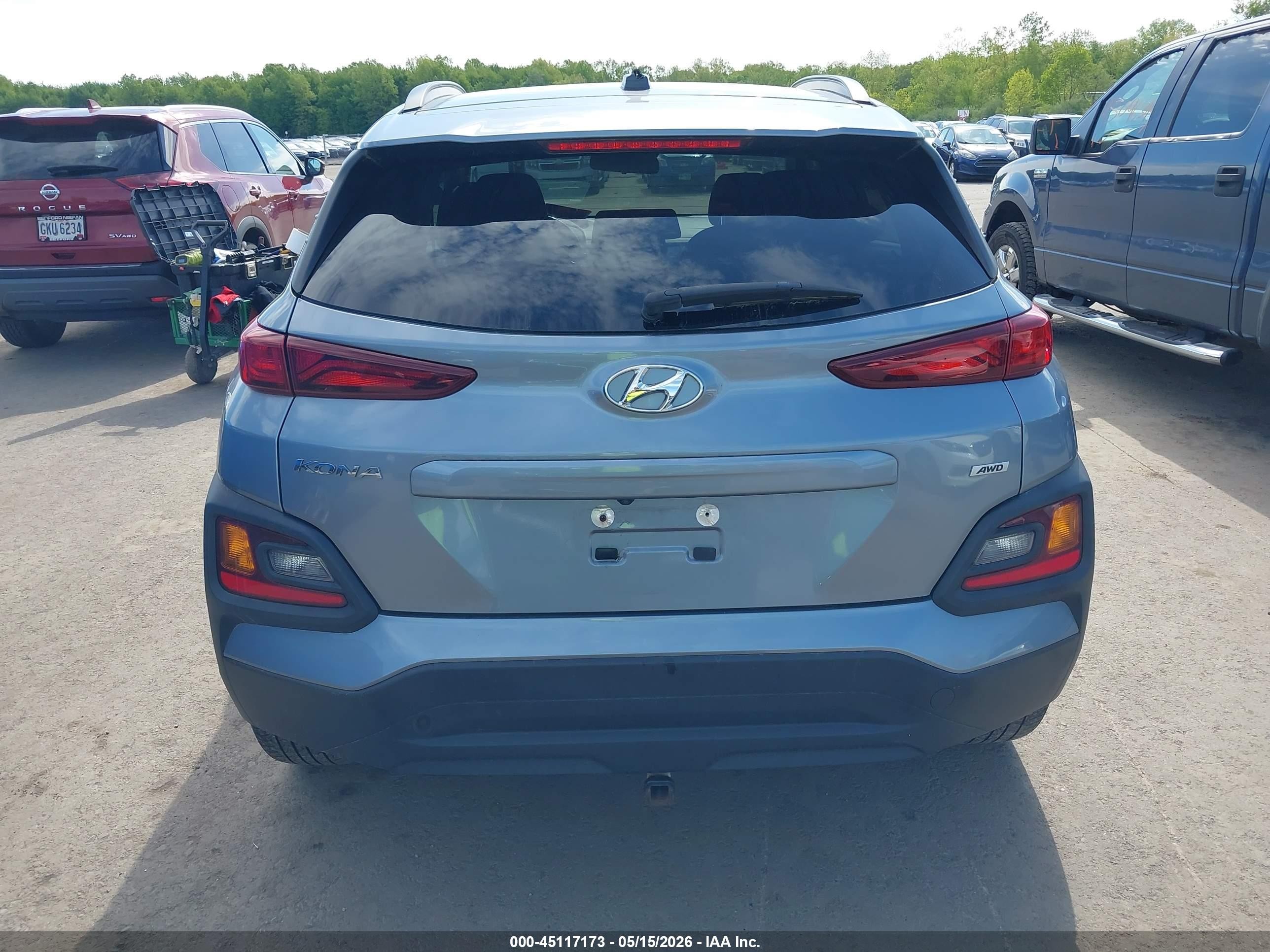 2021 Hyundai Kona Sel Gray vin: KM8K2CAA4MU647913